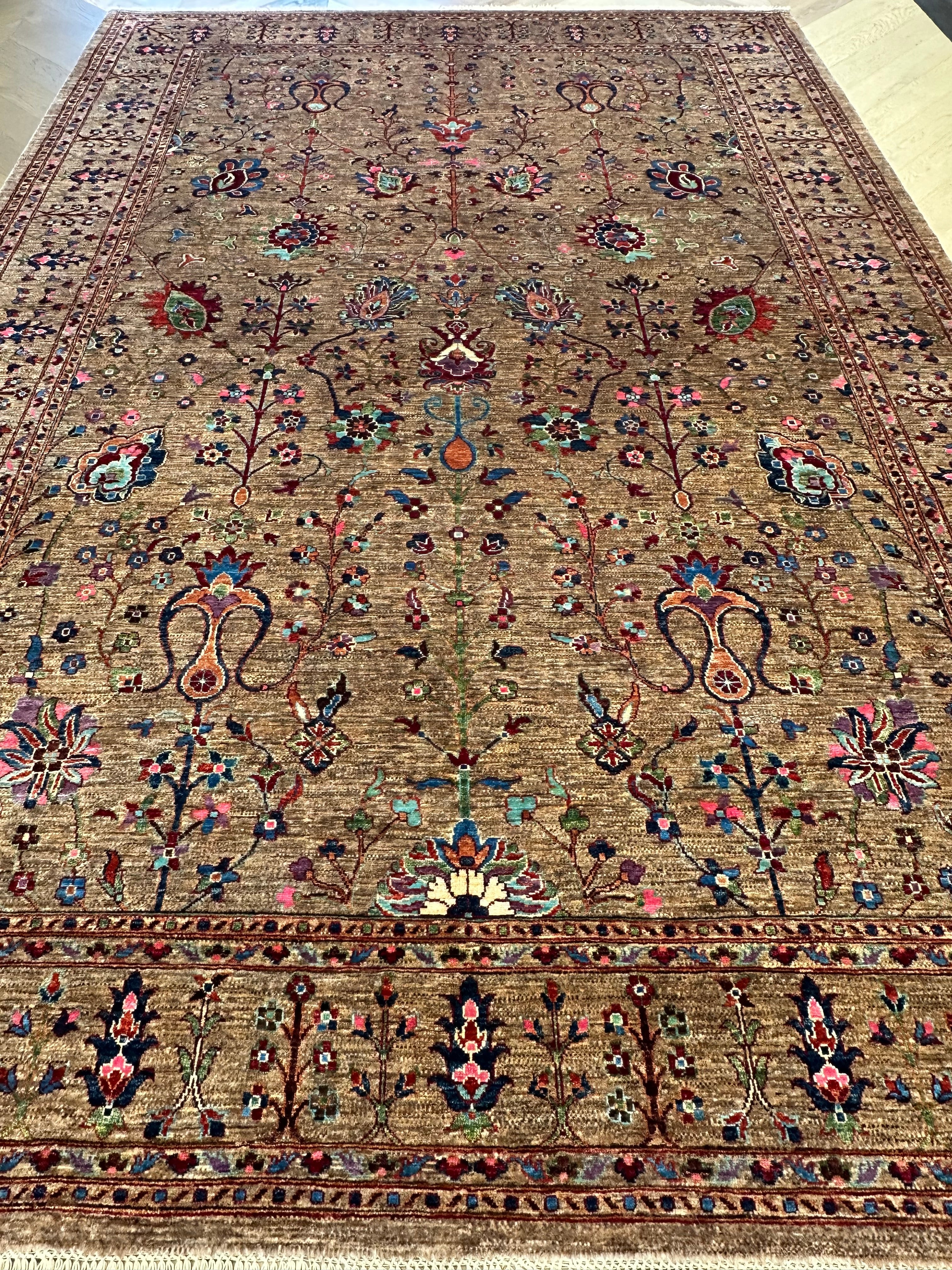 Chobi Afghan Handmade — 3.72 x 2.53