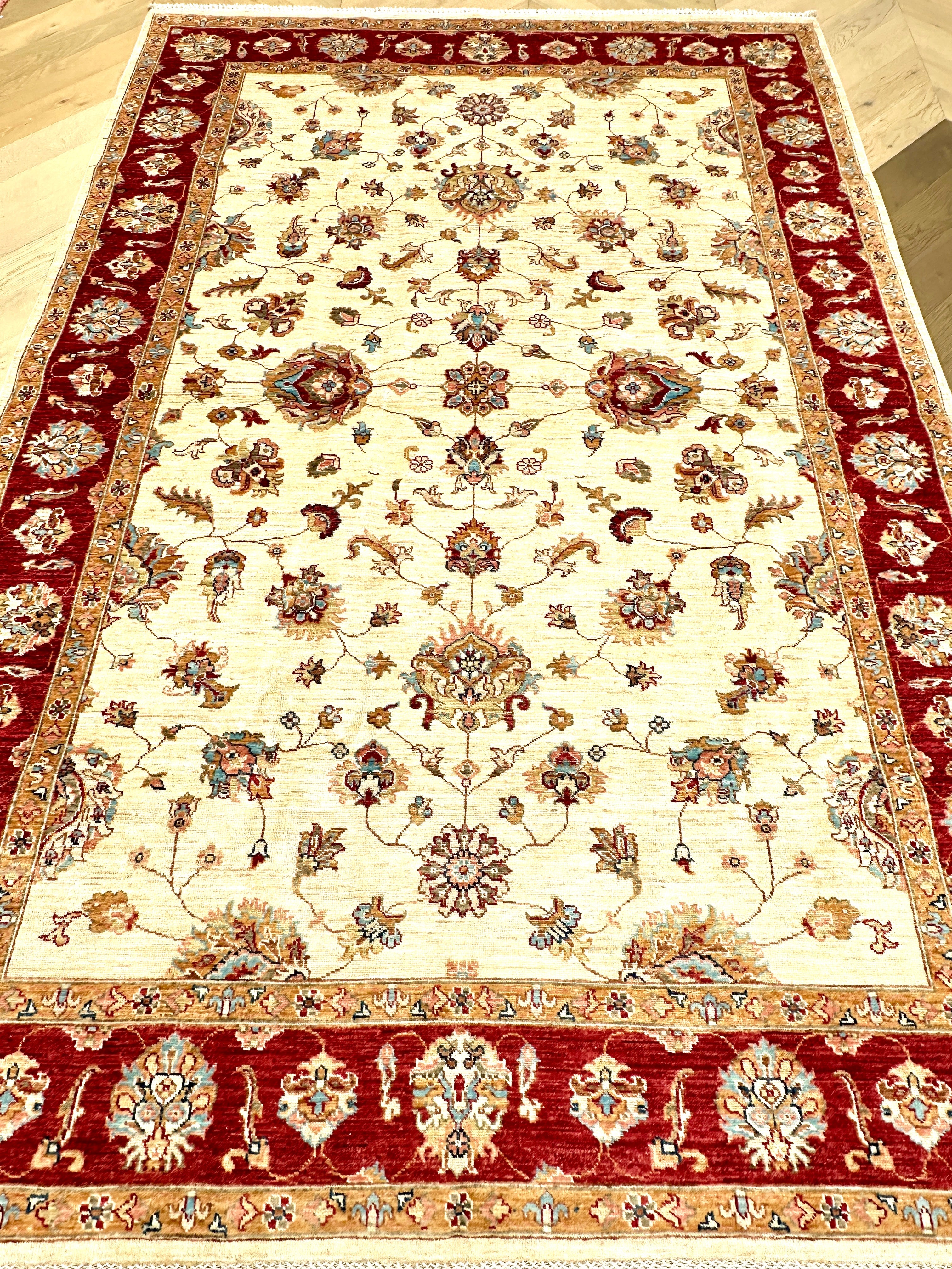 Chobi Afghan Handmade — 2.93 x 1.98