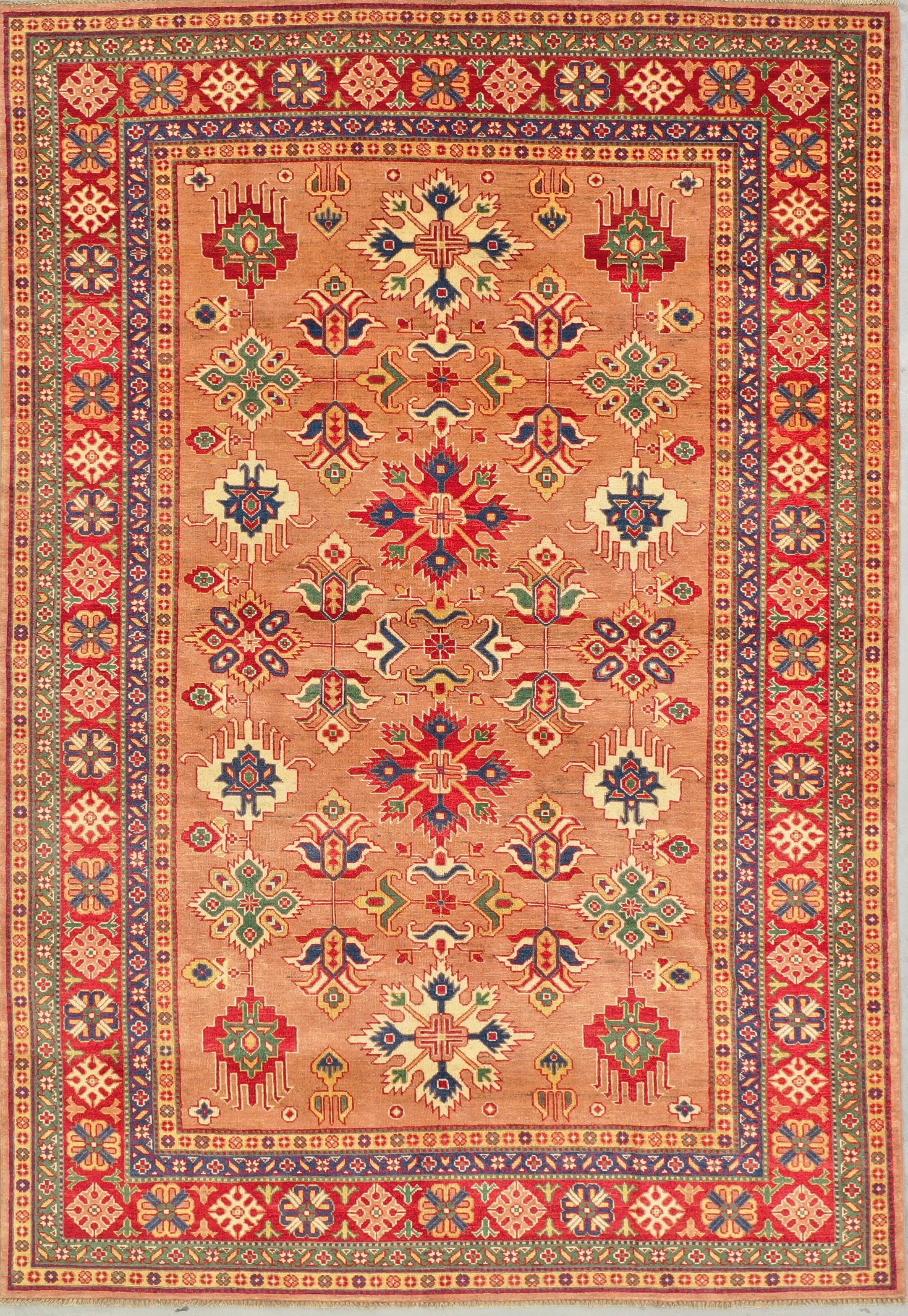Terracotta Afghan Handmade — 2.95 x 2.03