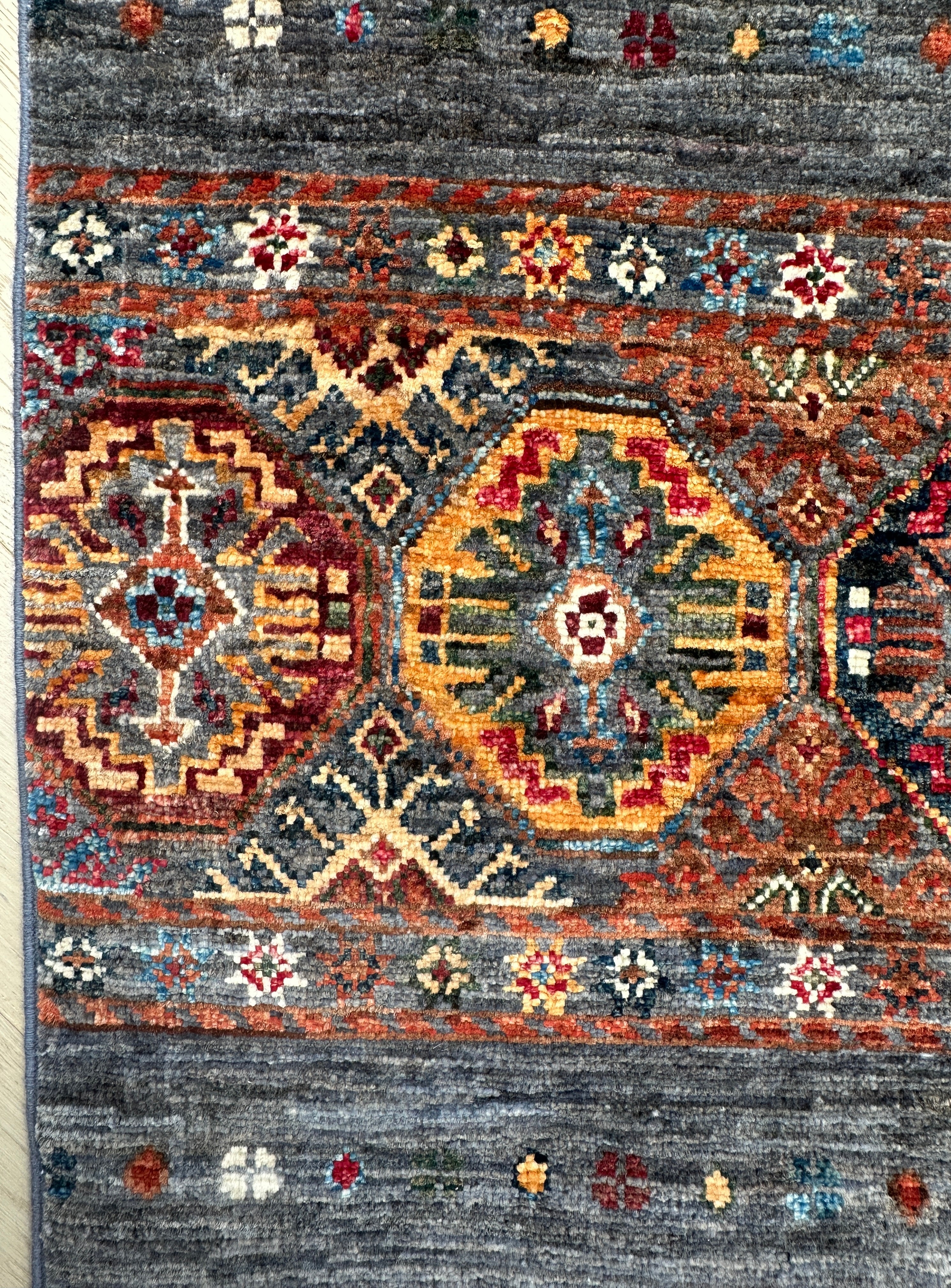 Chobi Afghan Handmade — 2.14 x 1.42