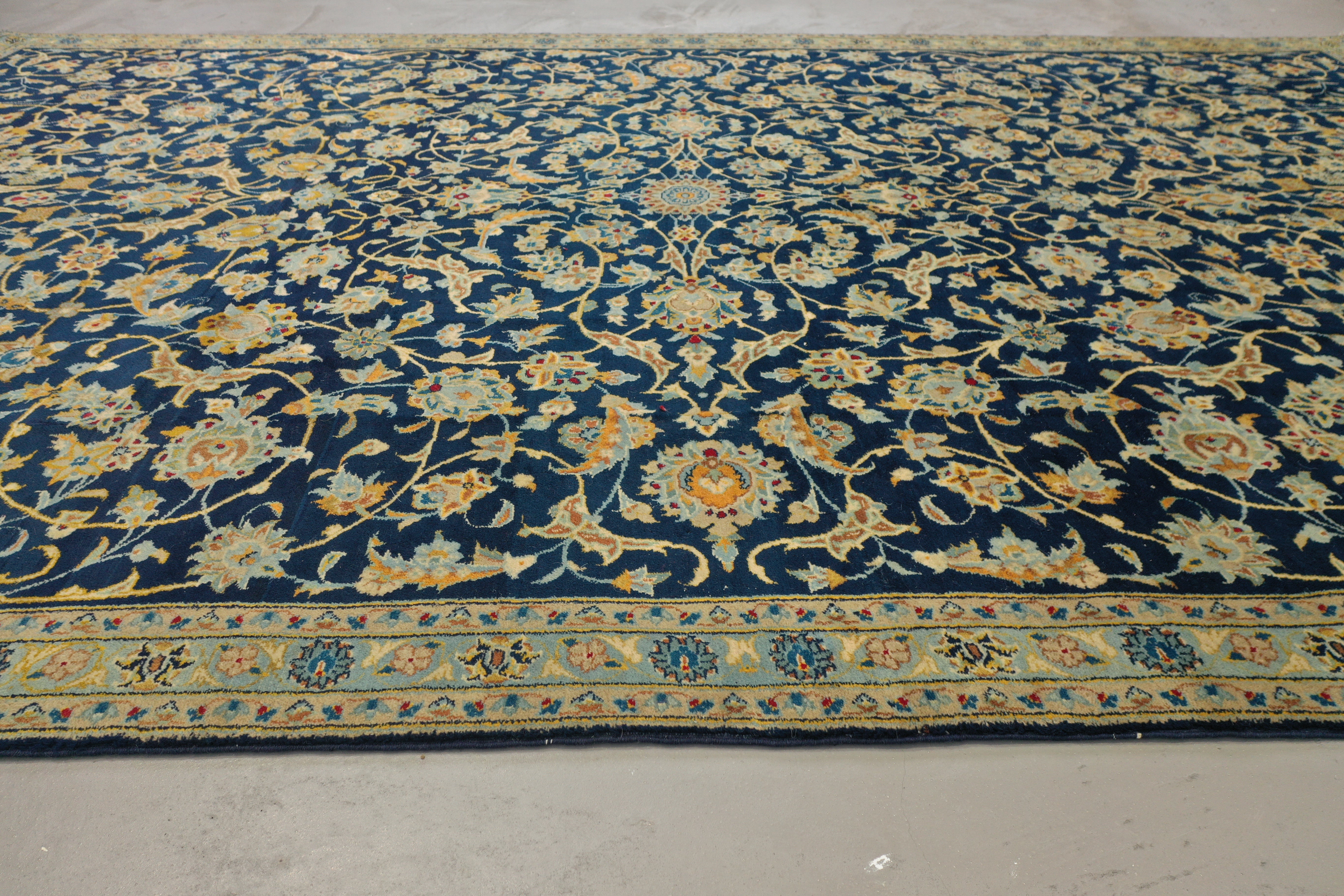 Navy Afghan Handmade