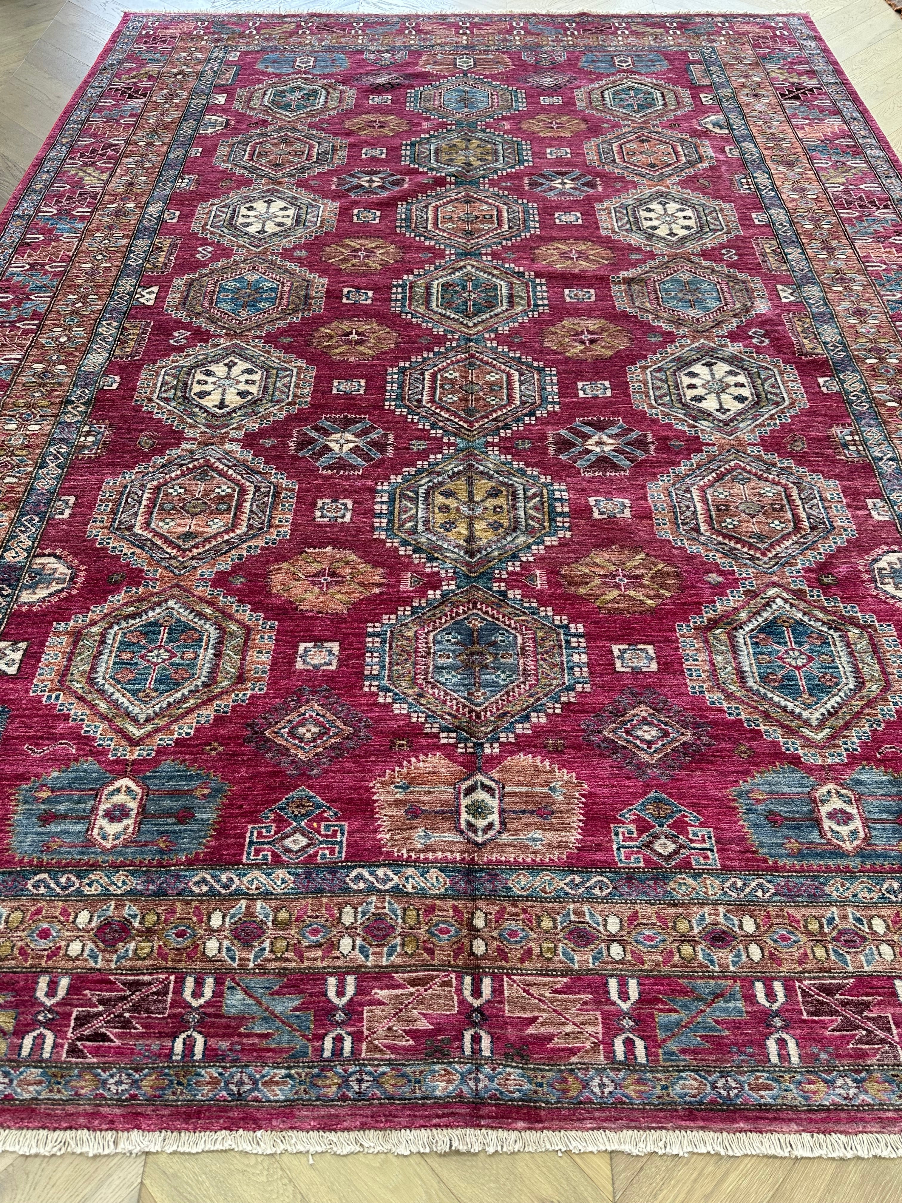 Chobi Afghan Handmade — 3.54 x 2.50