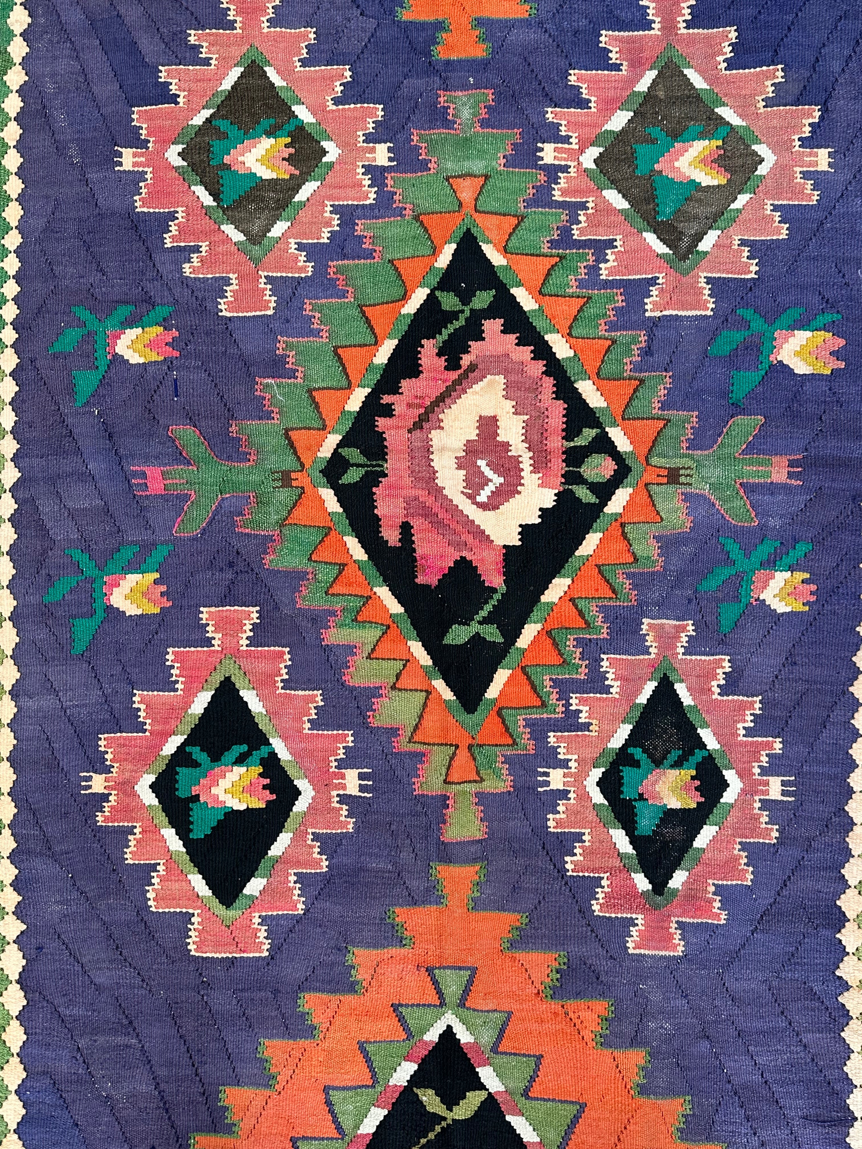 Chobi Afghan Handmade — 4.00 x 1.50