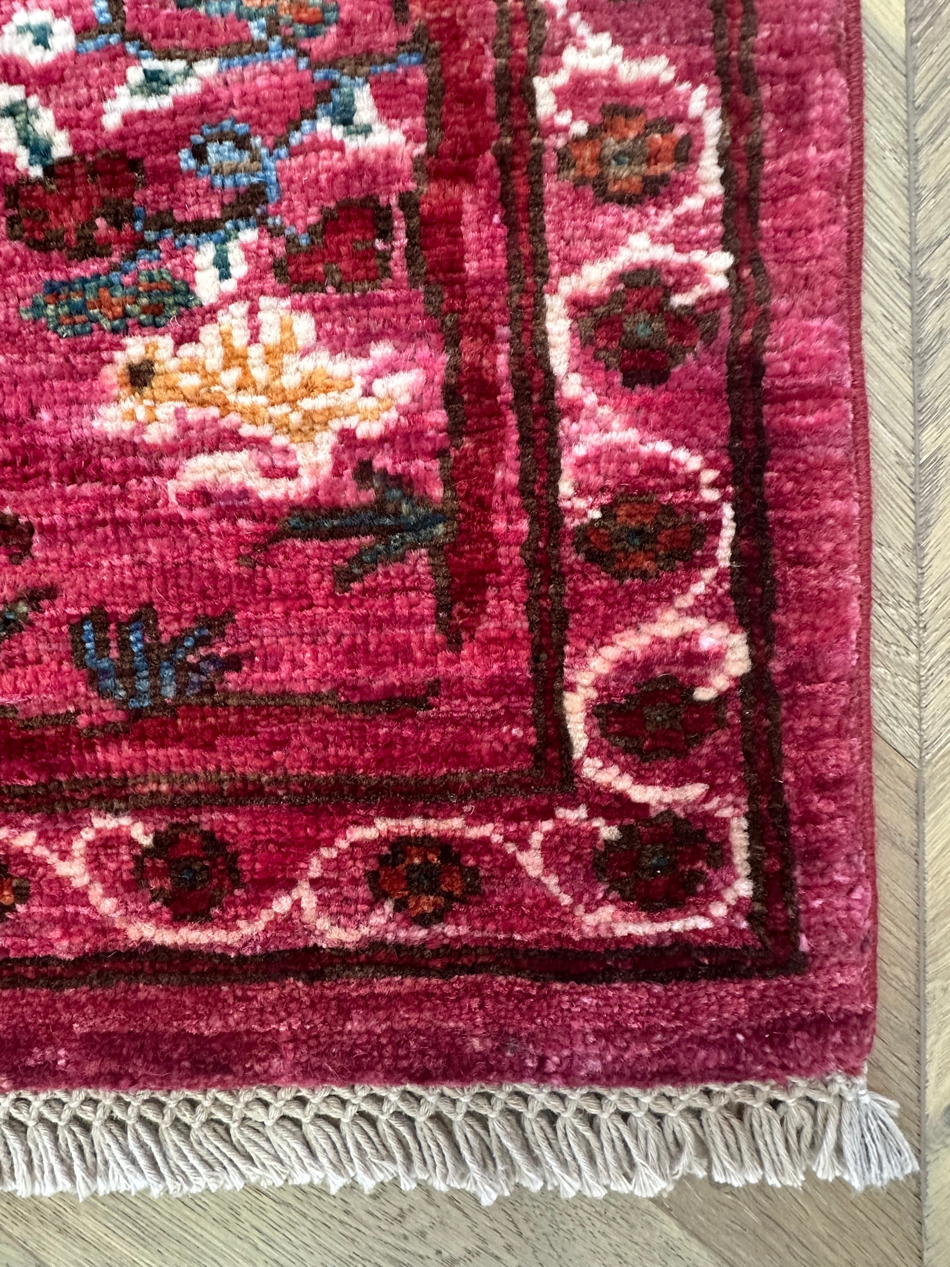 Afghan handmade rug,Chobi. Size:344x243cm