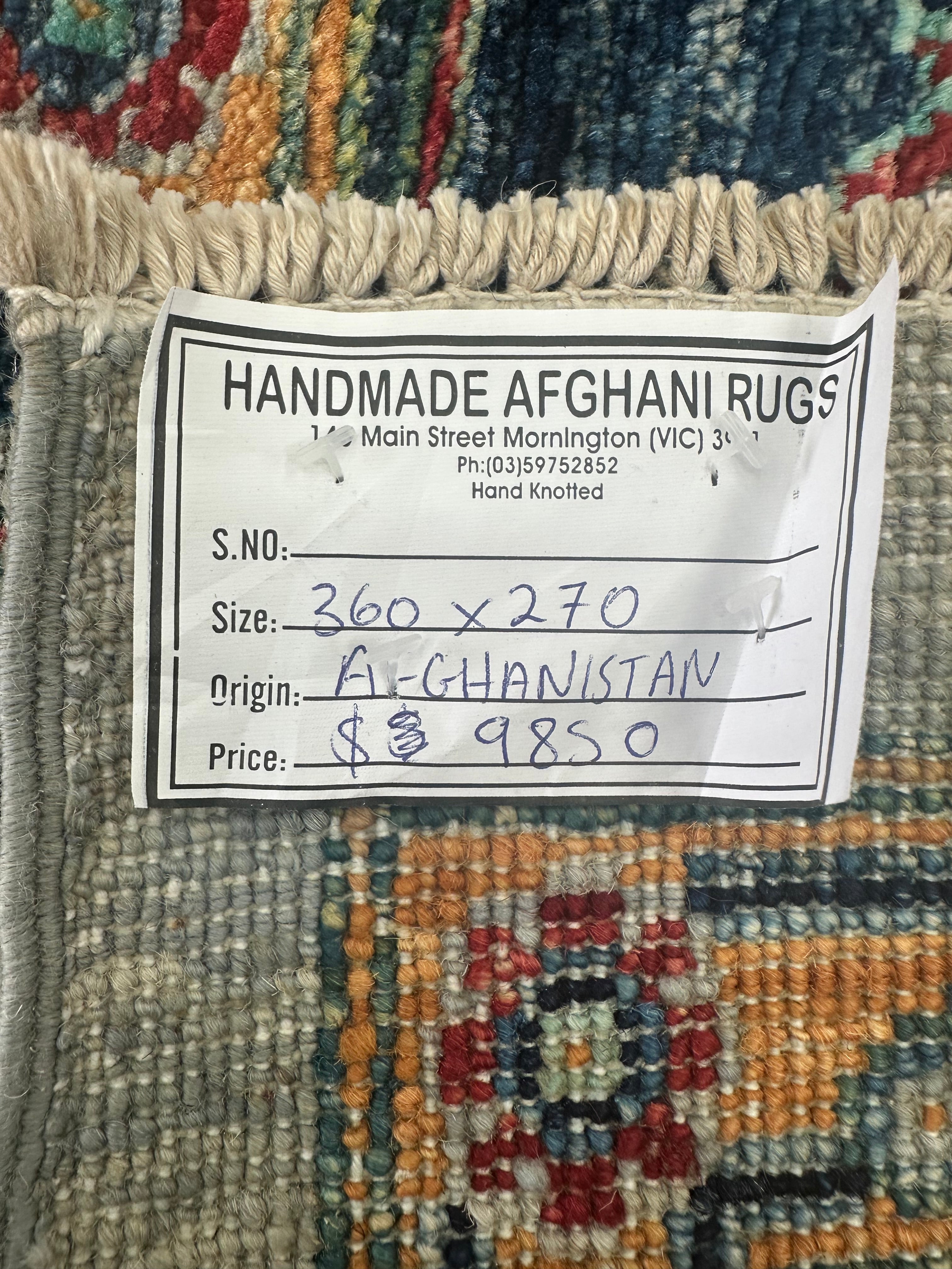 Chobi Afghan Handmade — 3.60 x 2.70