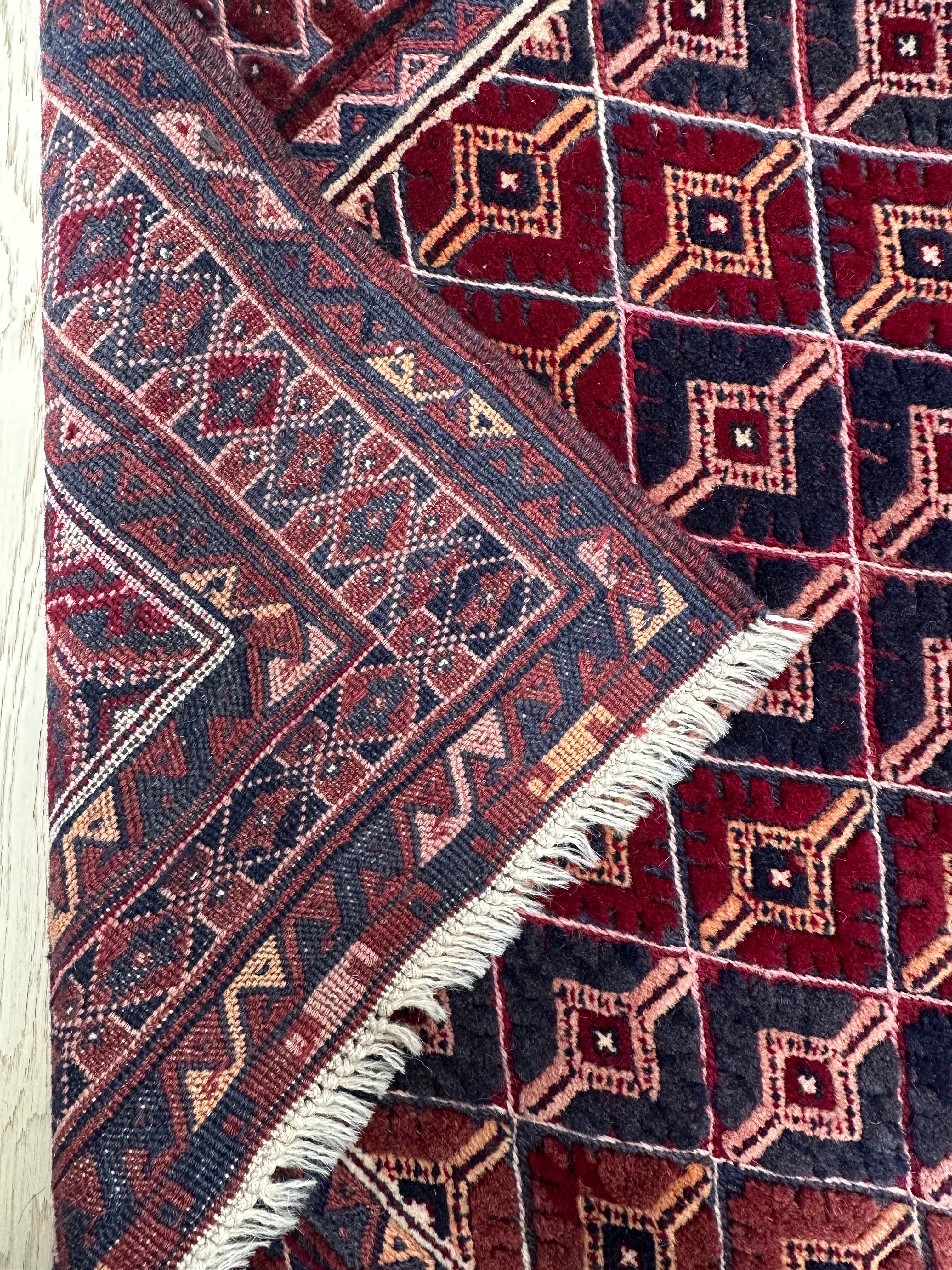 HANDMADE AFGHAN MUSHWANI KILIM RUNNER | CM|
