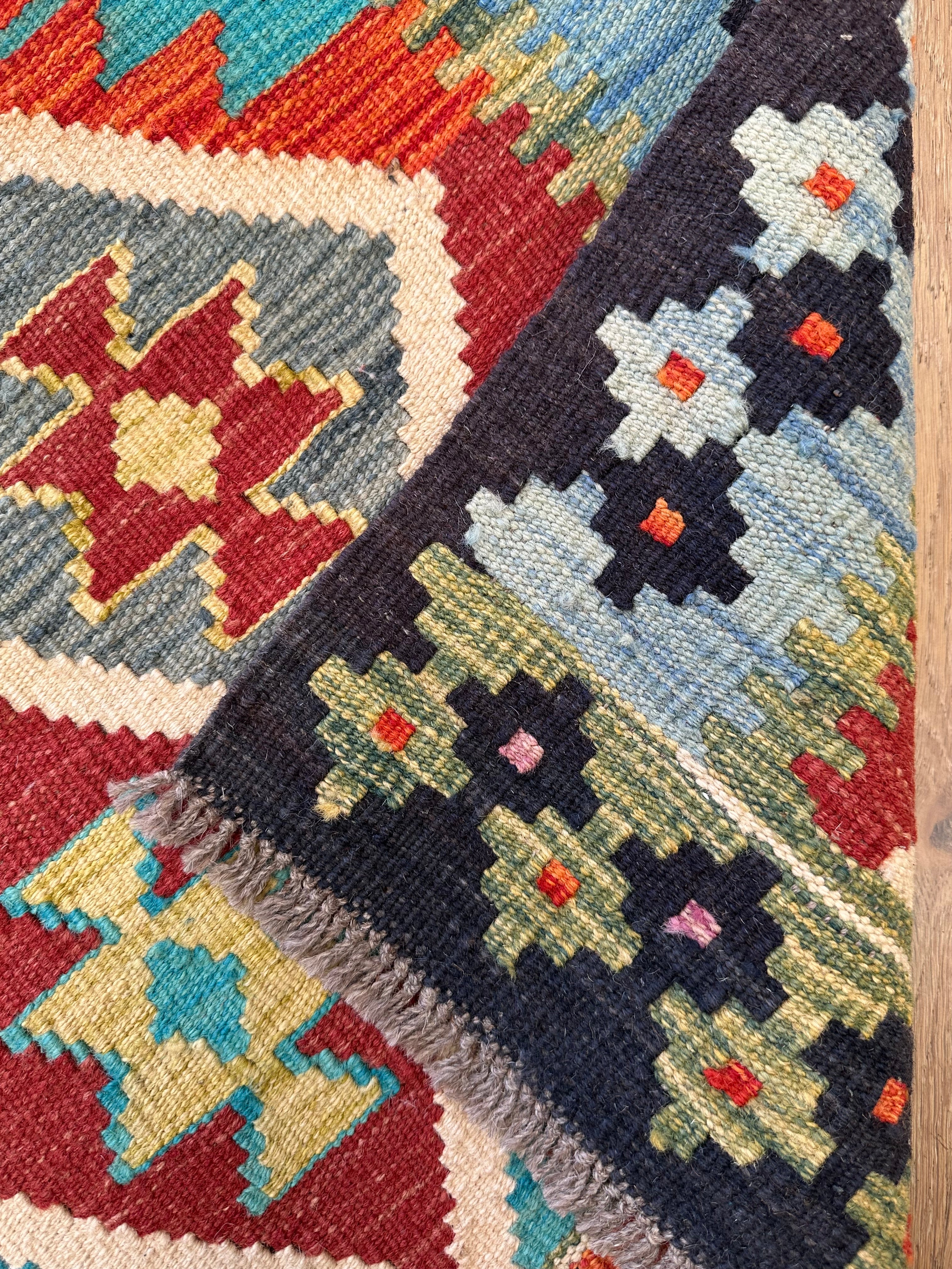 Afghan Kilim — 3.05 x 0.86
