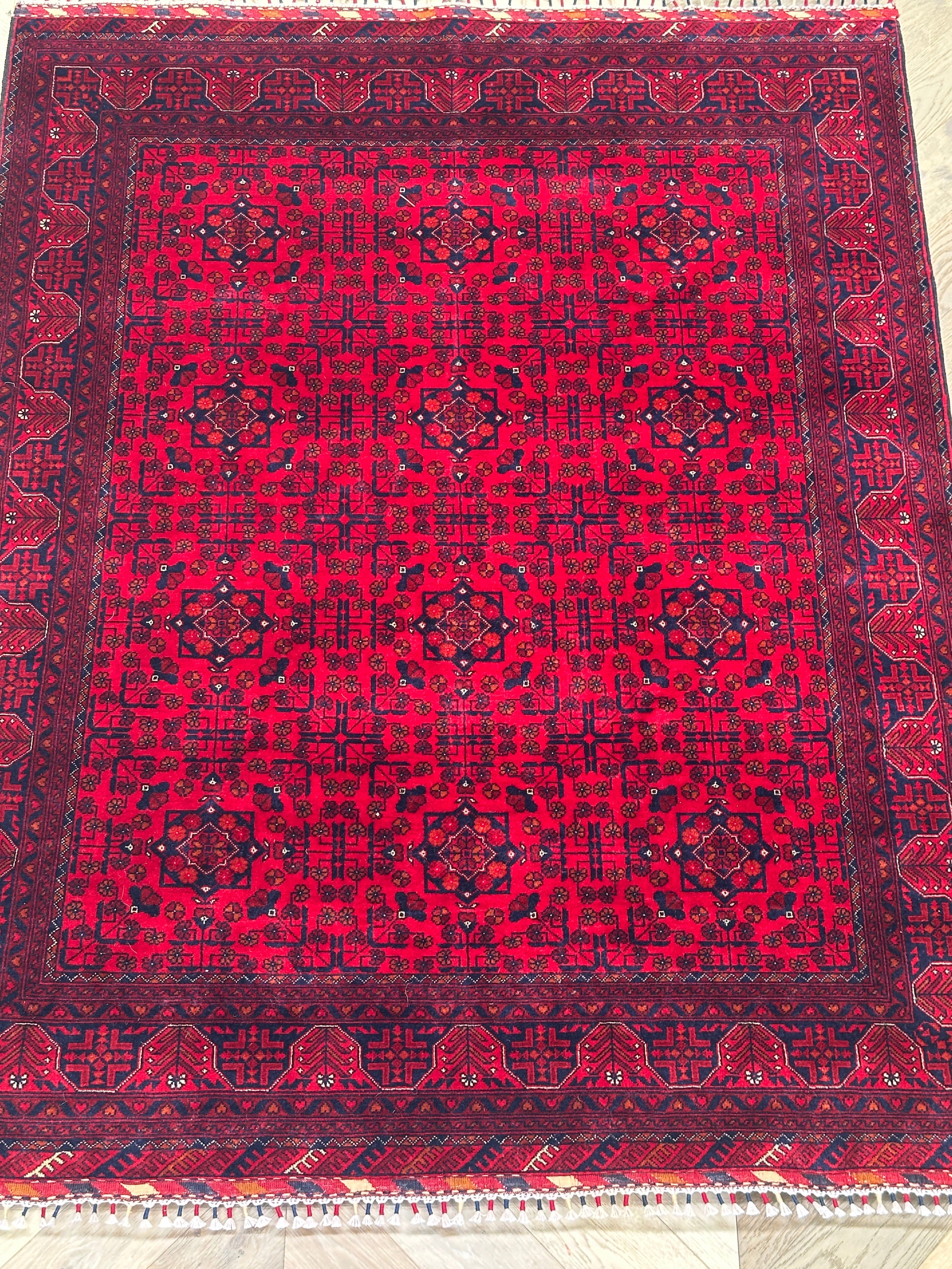 Grey Afghan Handmade — 2.00 x 1.52
