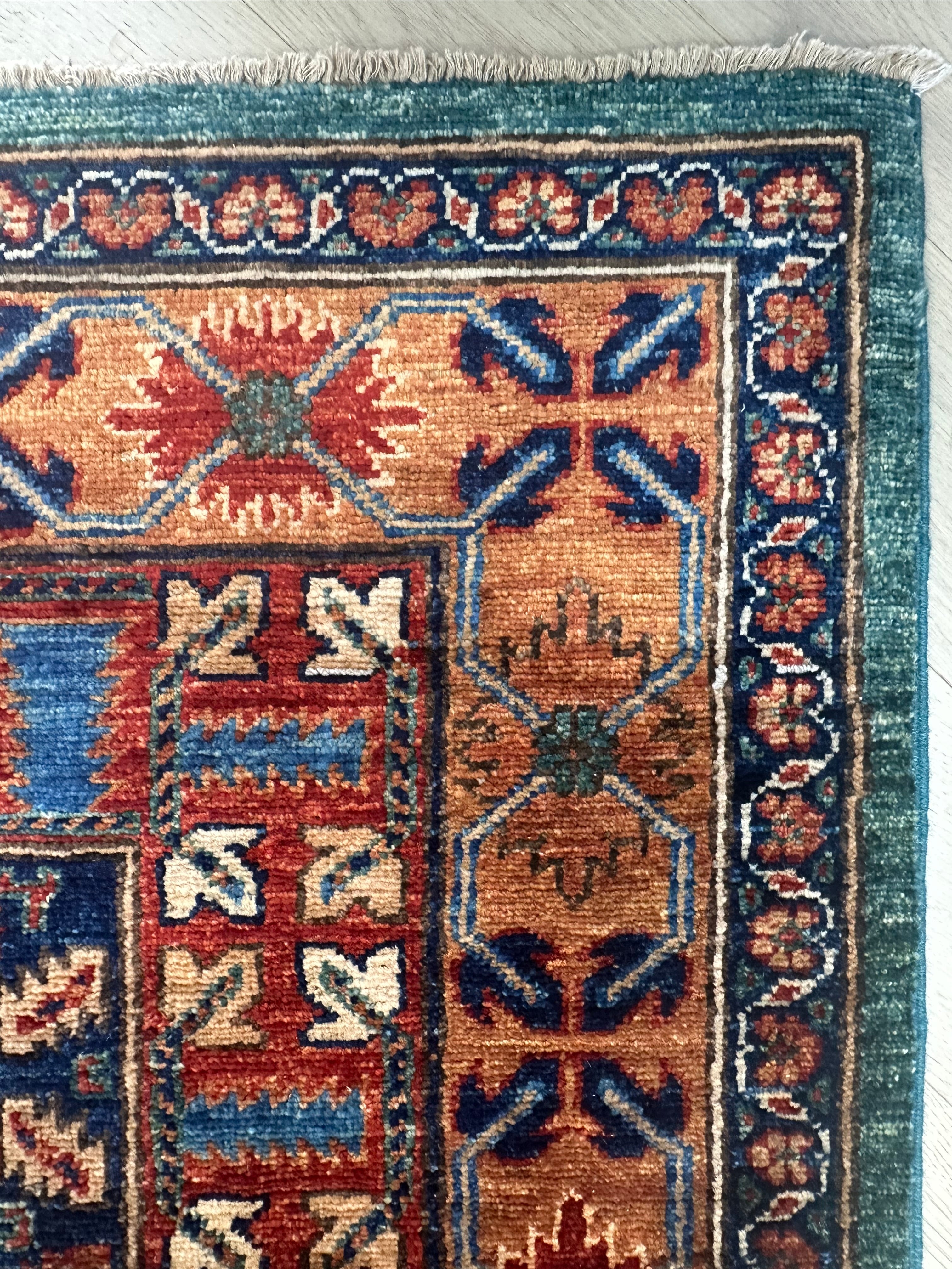 Chobi Afghan Handmade — 3.68 x 2.76
