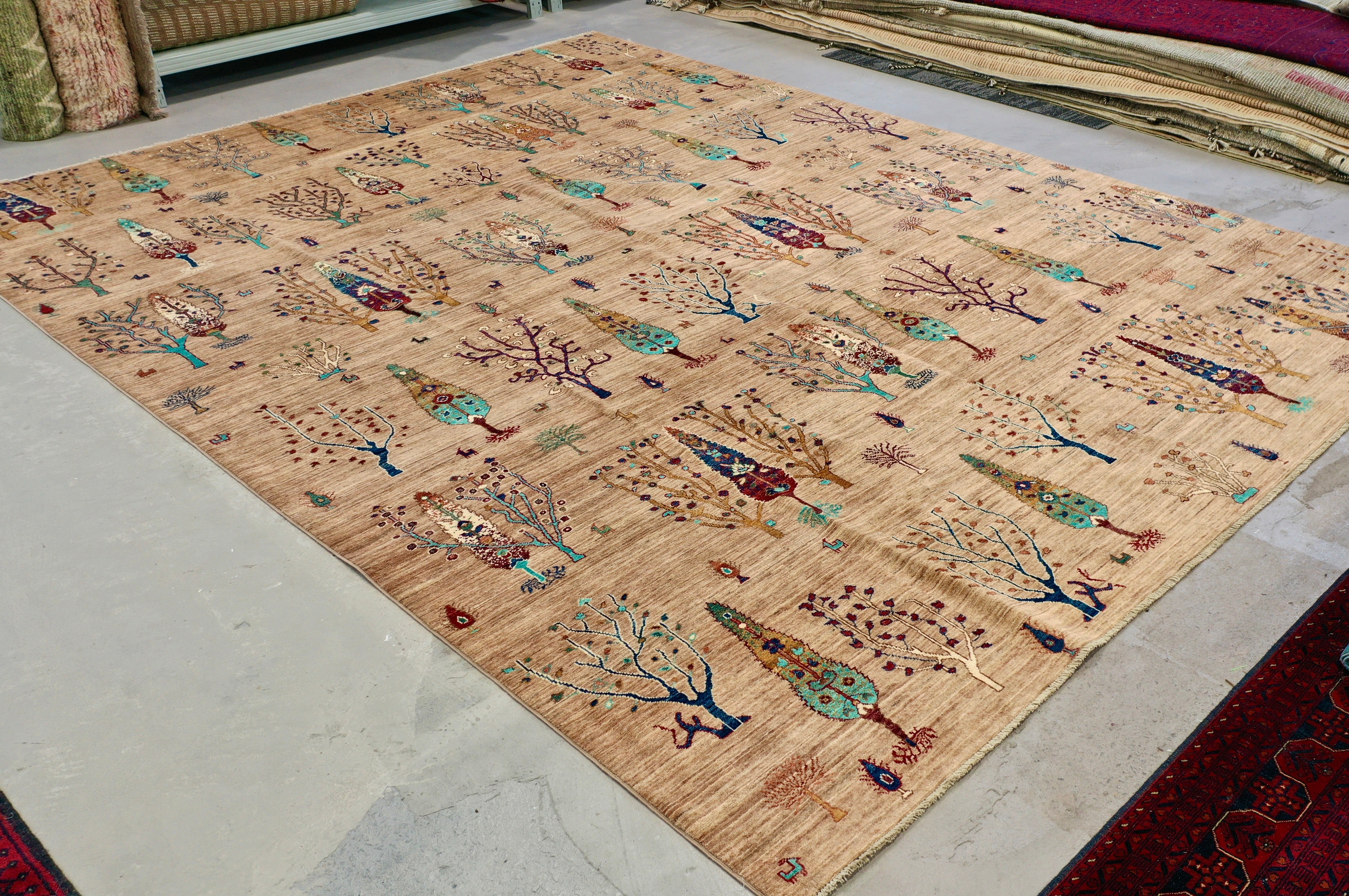 Chobi Beige Forest rug 310x426cm