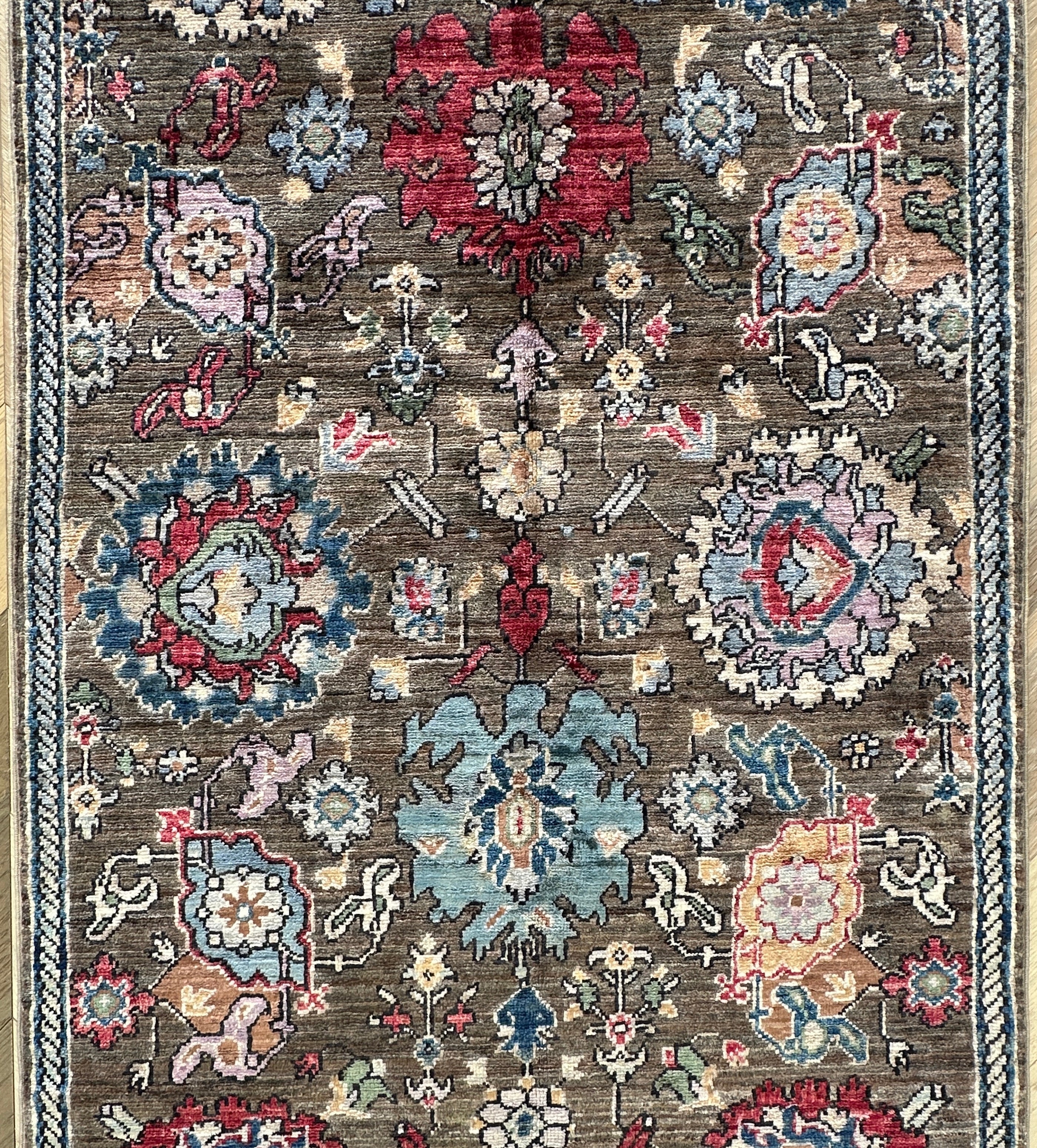 Chobi Afghan Handmade — 3.44 x 0.86