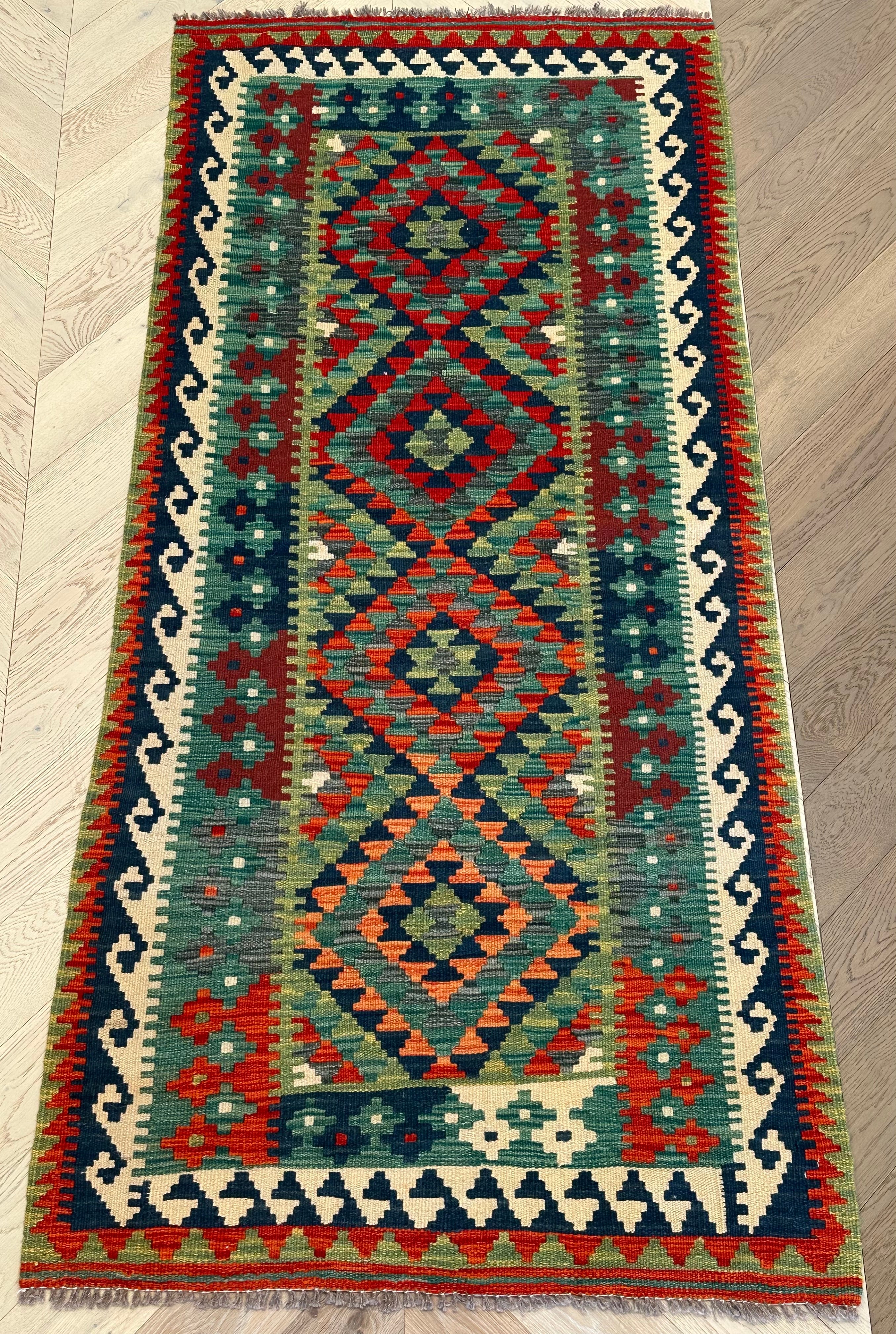 Afghan Kilim — 2.07 x 0.96