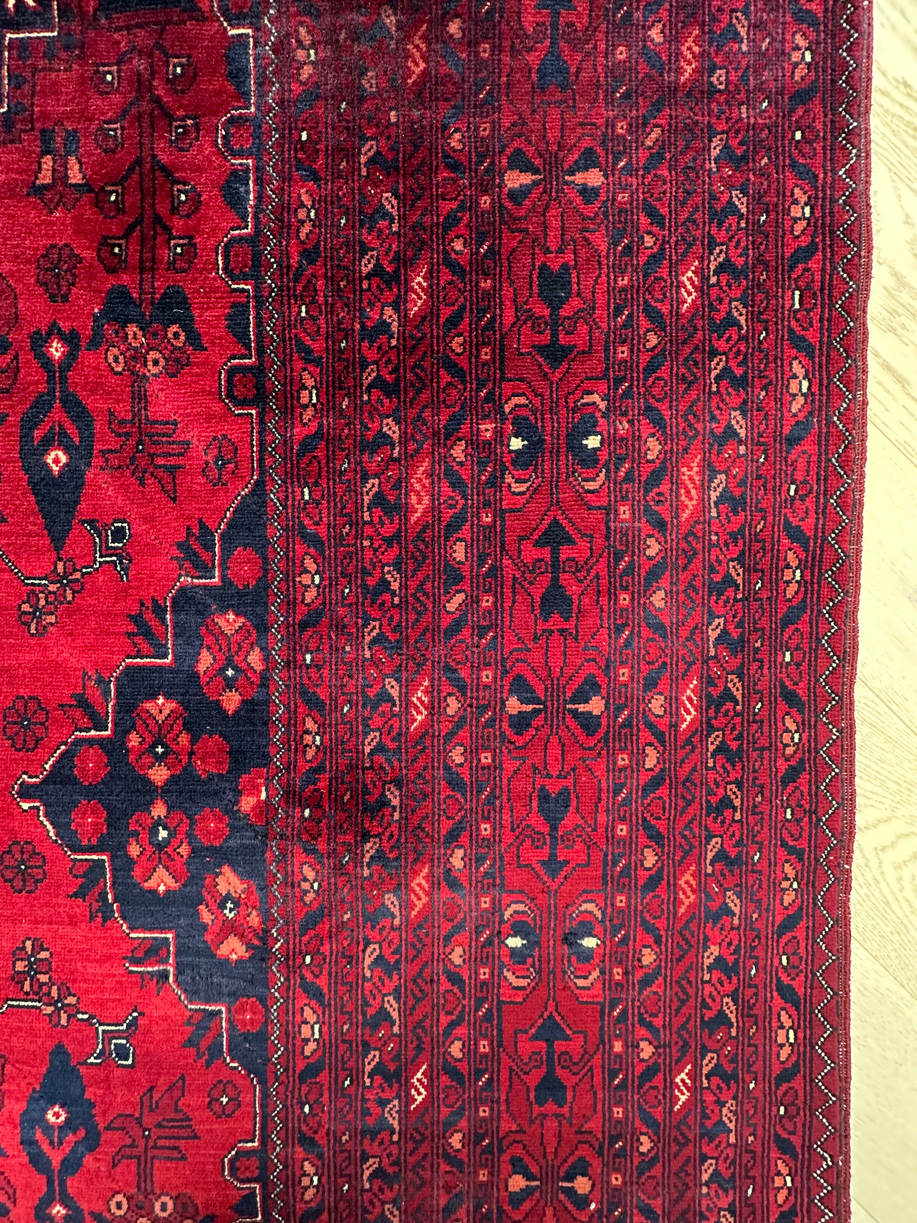 Natural Afghan Handmade — 2.93 x 2.00