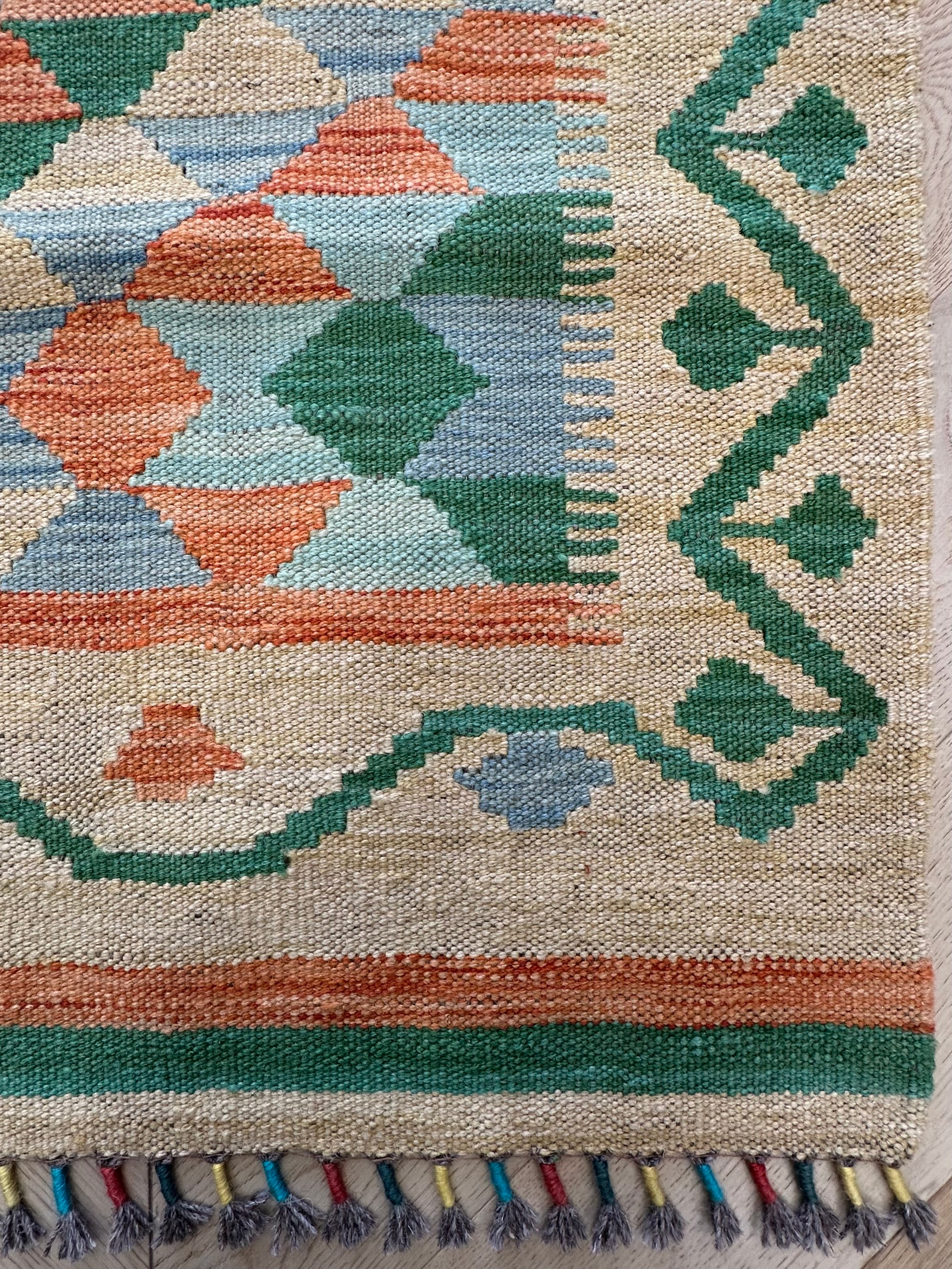Afghan Kilim — 3.02 x 0.84