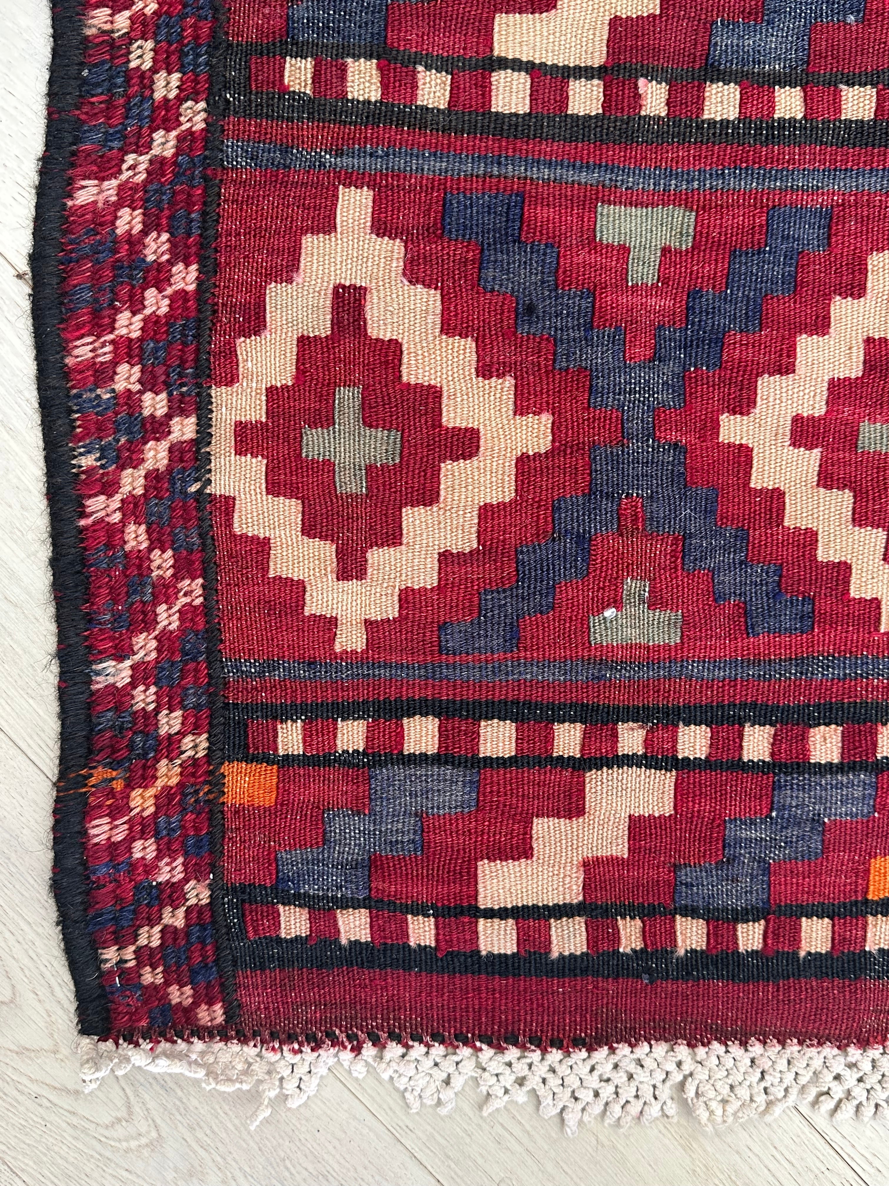 Yellow Afghan Handmade — 4.36 x 2.12