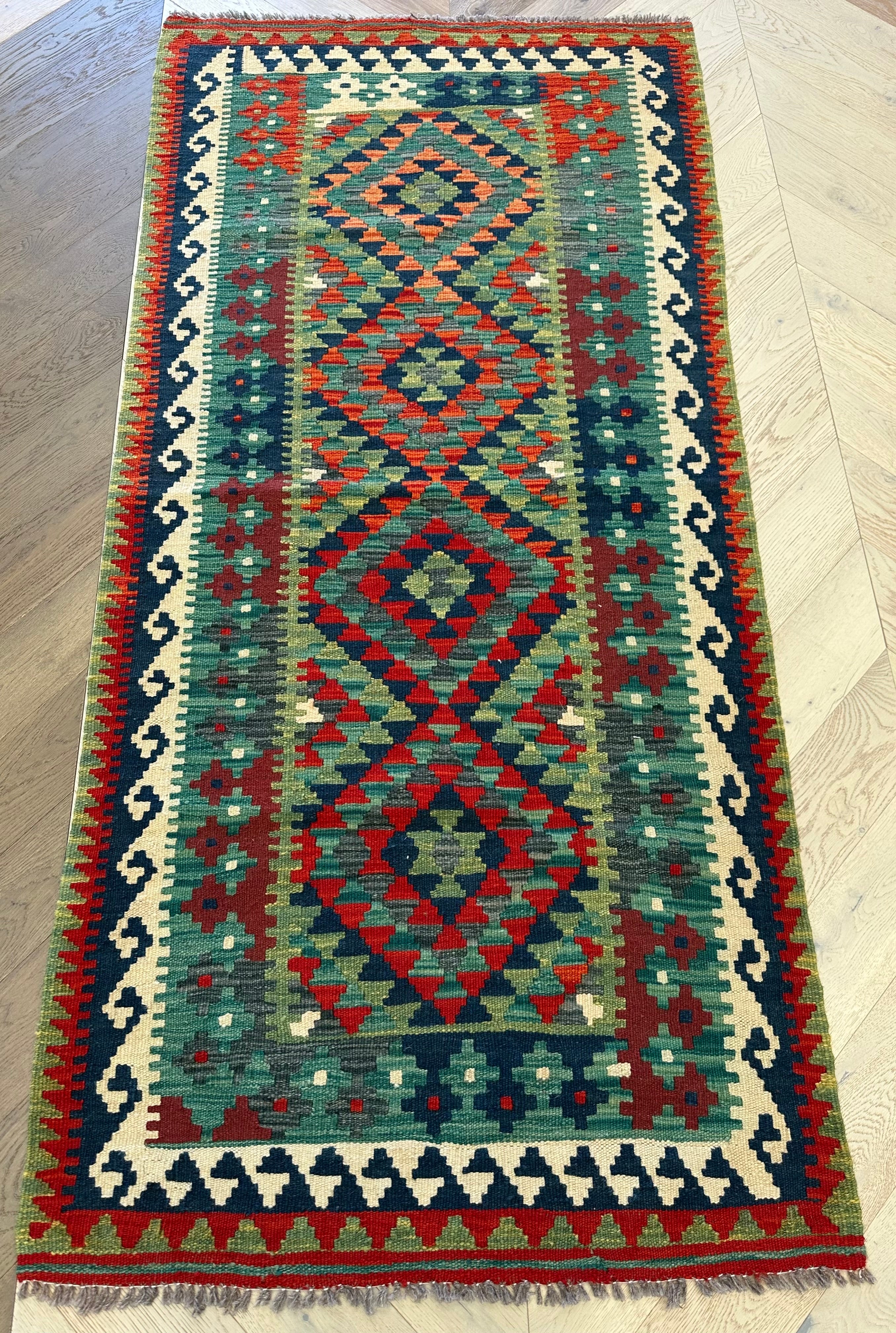 Afghan Kilim — 2.07 x 0.96