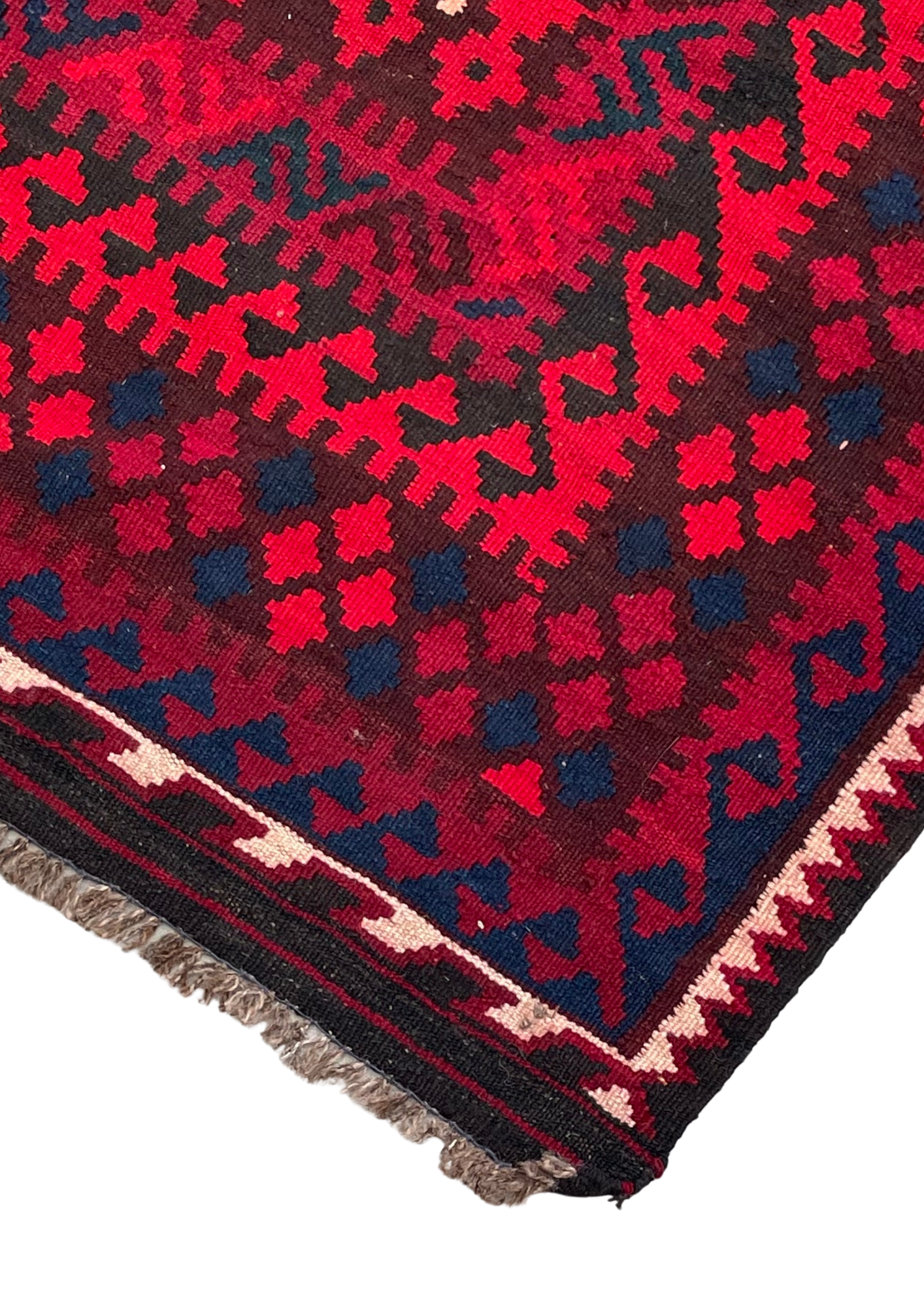 Red Afghan Kilim — 3.30 x 2.50