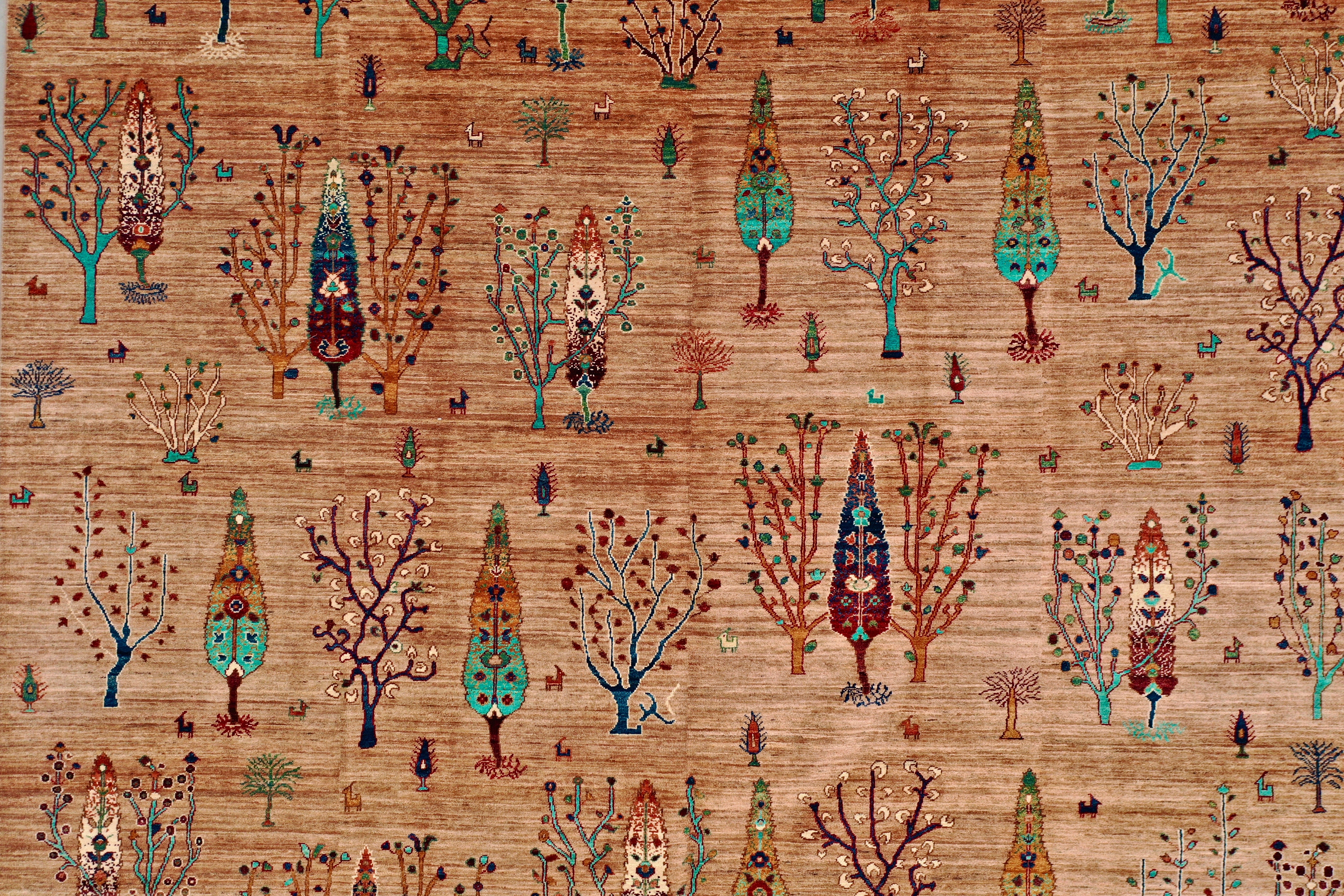 Chobi Beige Forest rug 310x426cm