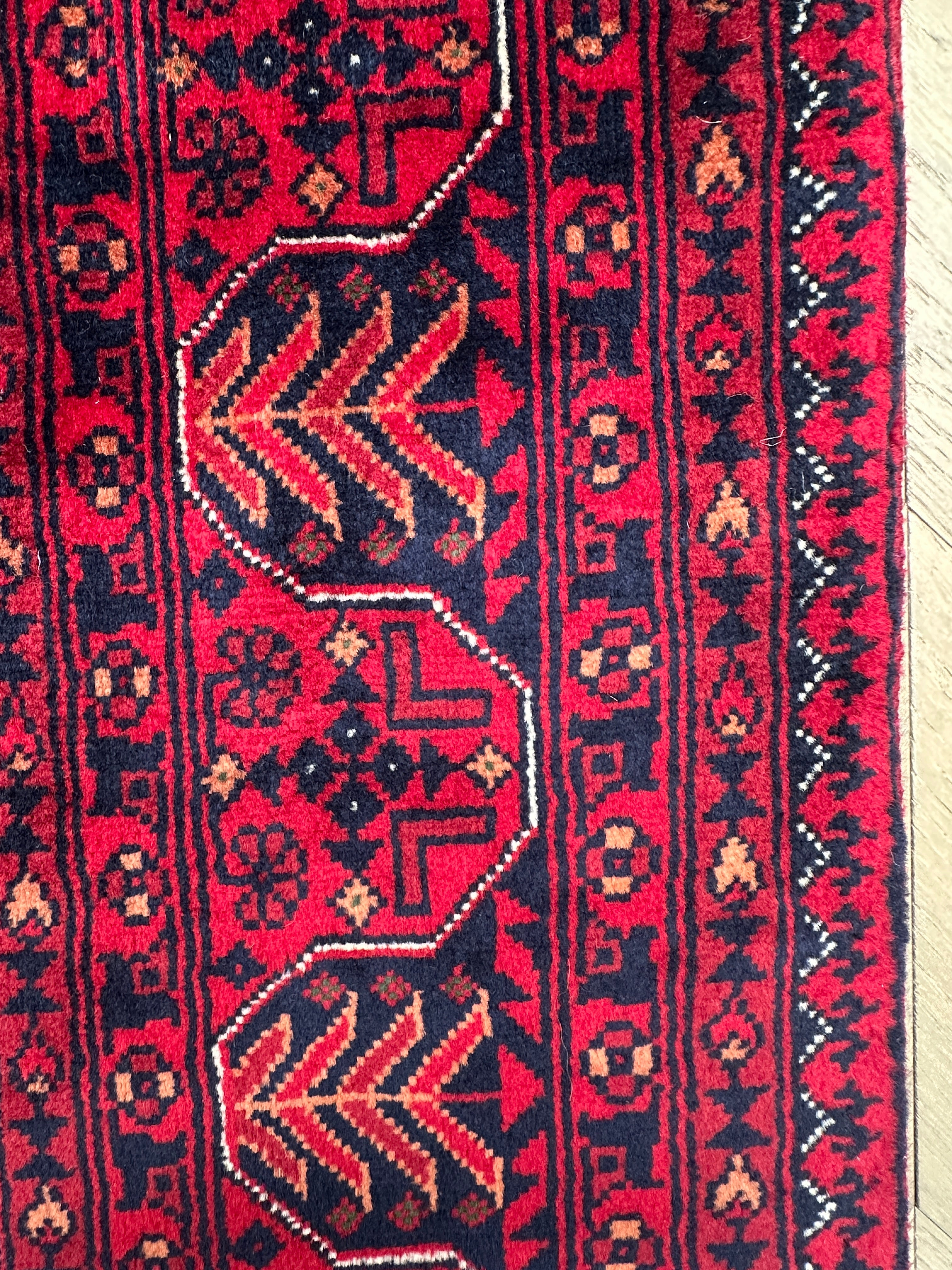 Grey Afghan Handmade — 2.32 x 1.71