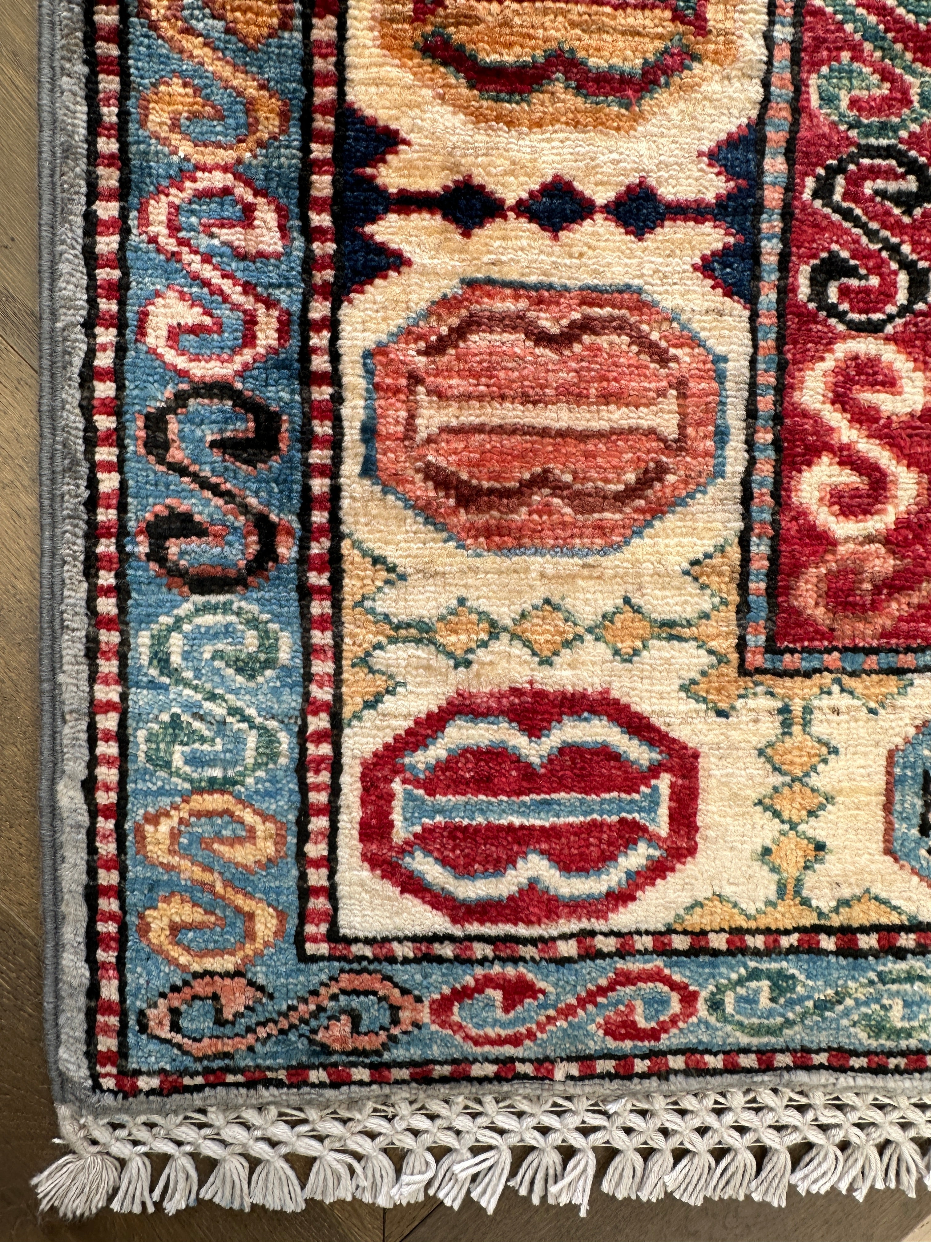 Chobi Afghan Handmade — 2.33 x 1.76