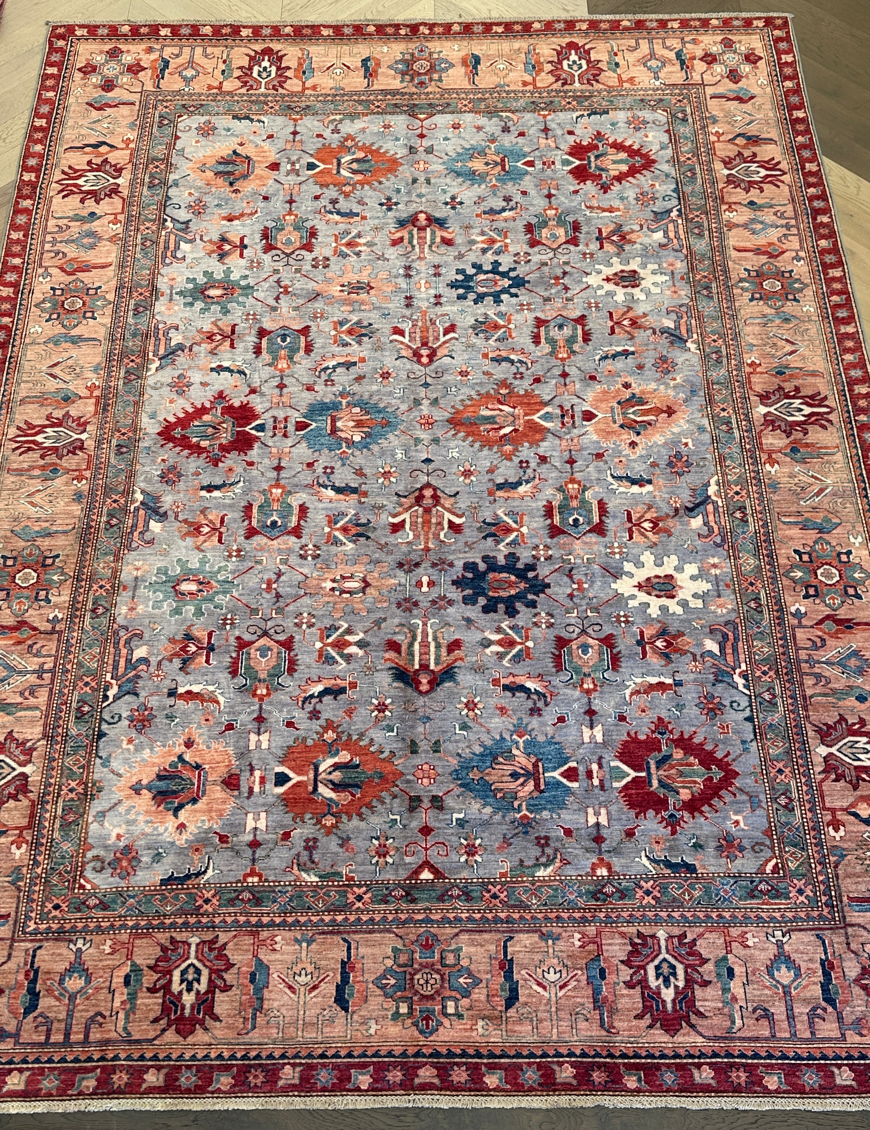 Chobi Afghan Handmade — 3.69 x 2.69