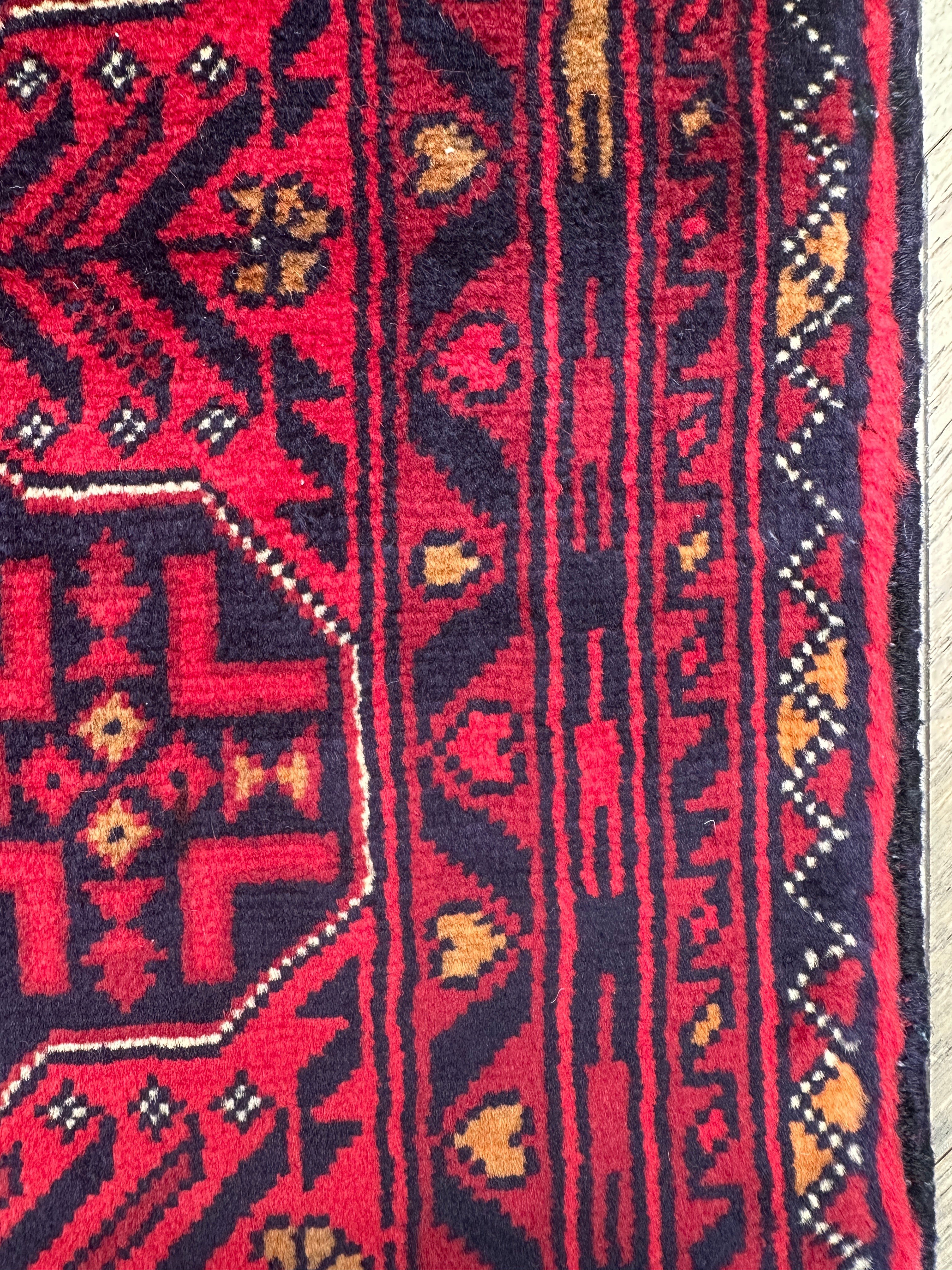 Grey Afghan Handmade — 2.03 x 1.55