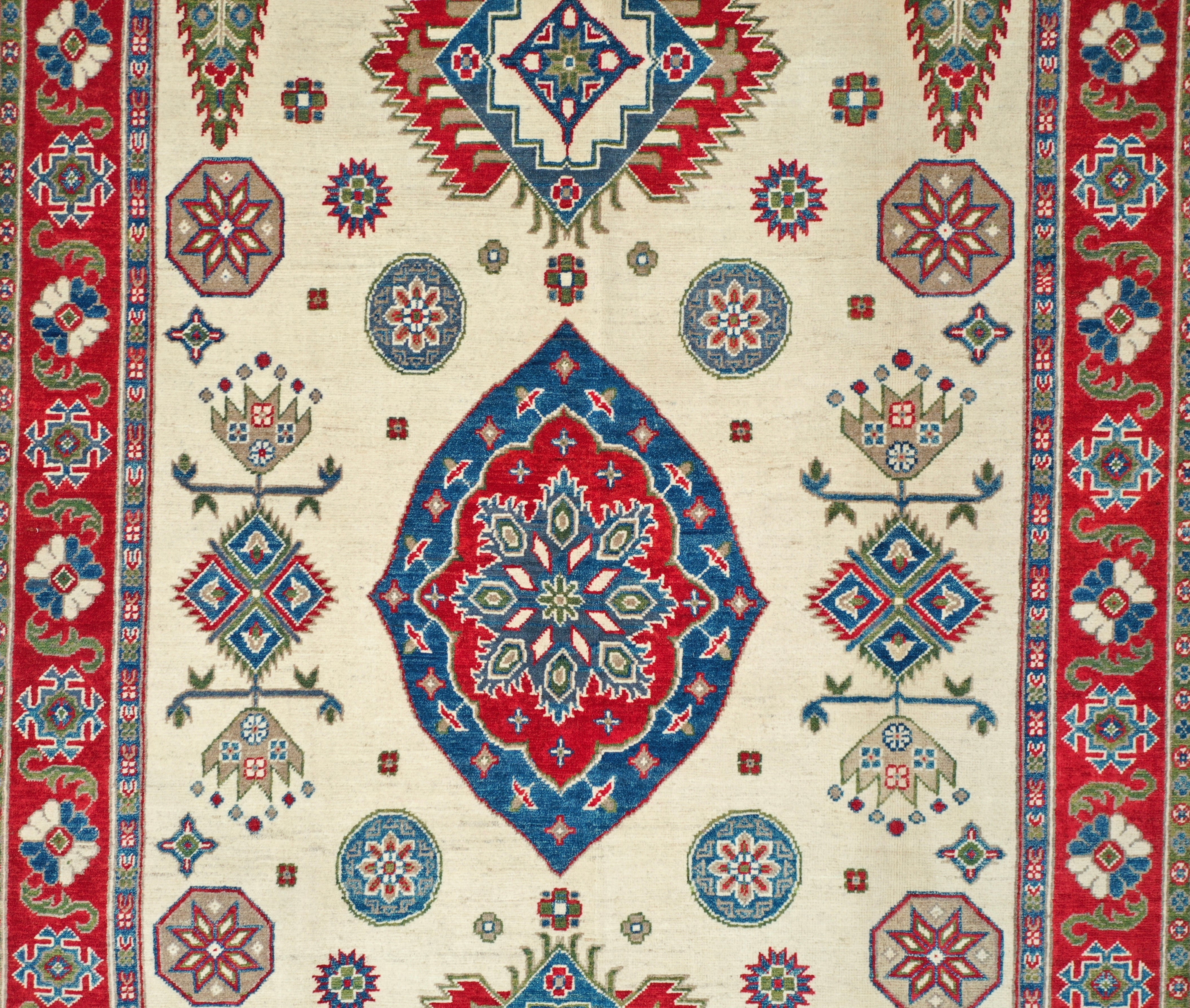 Red Afghan Handmade — 2.40 x 1.70
