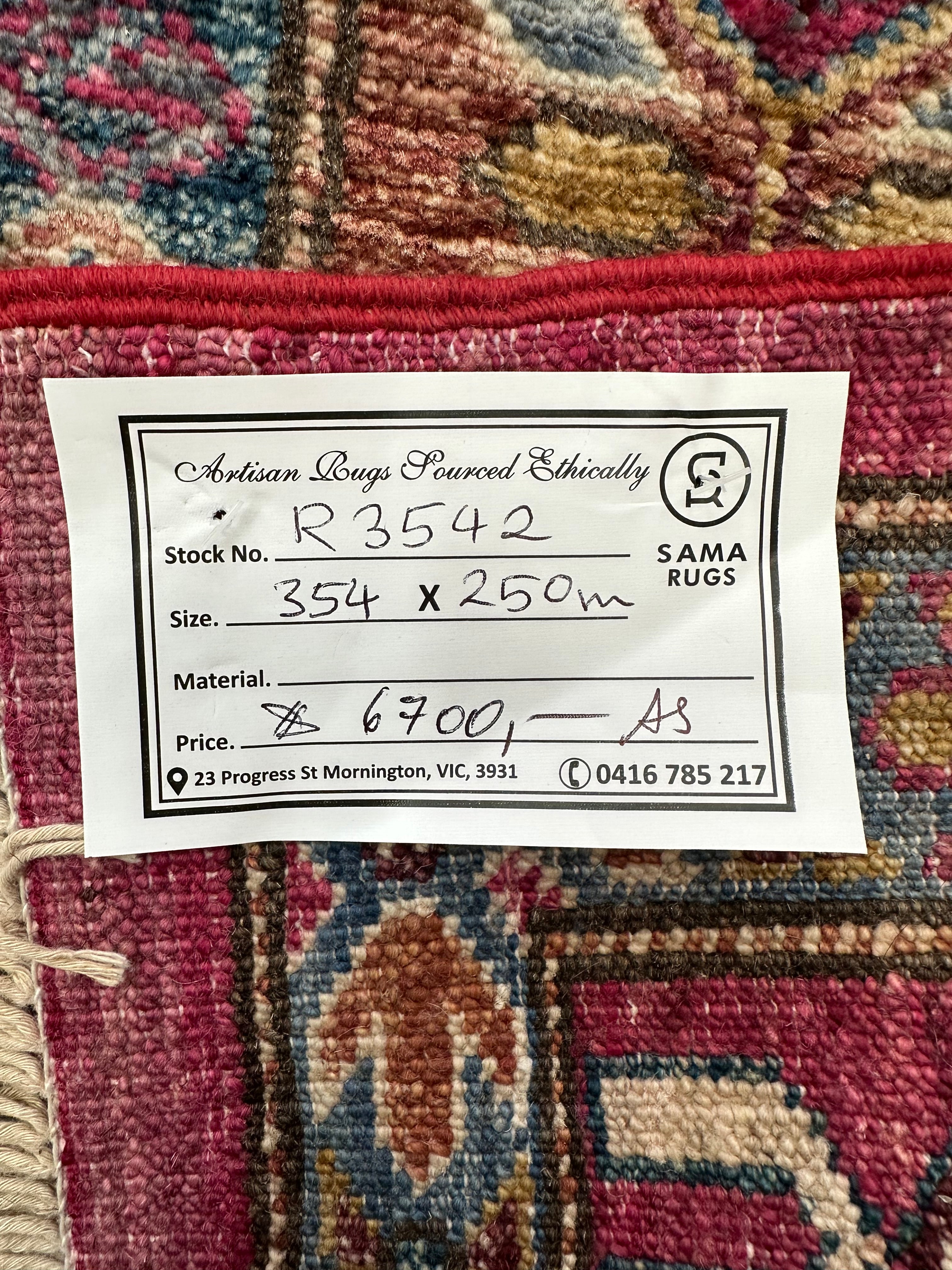 Chobi Afghan Handmade — 3.54 x 2.50