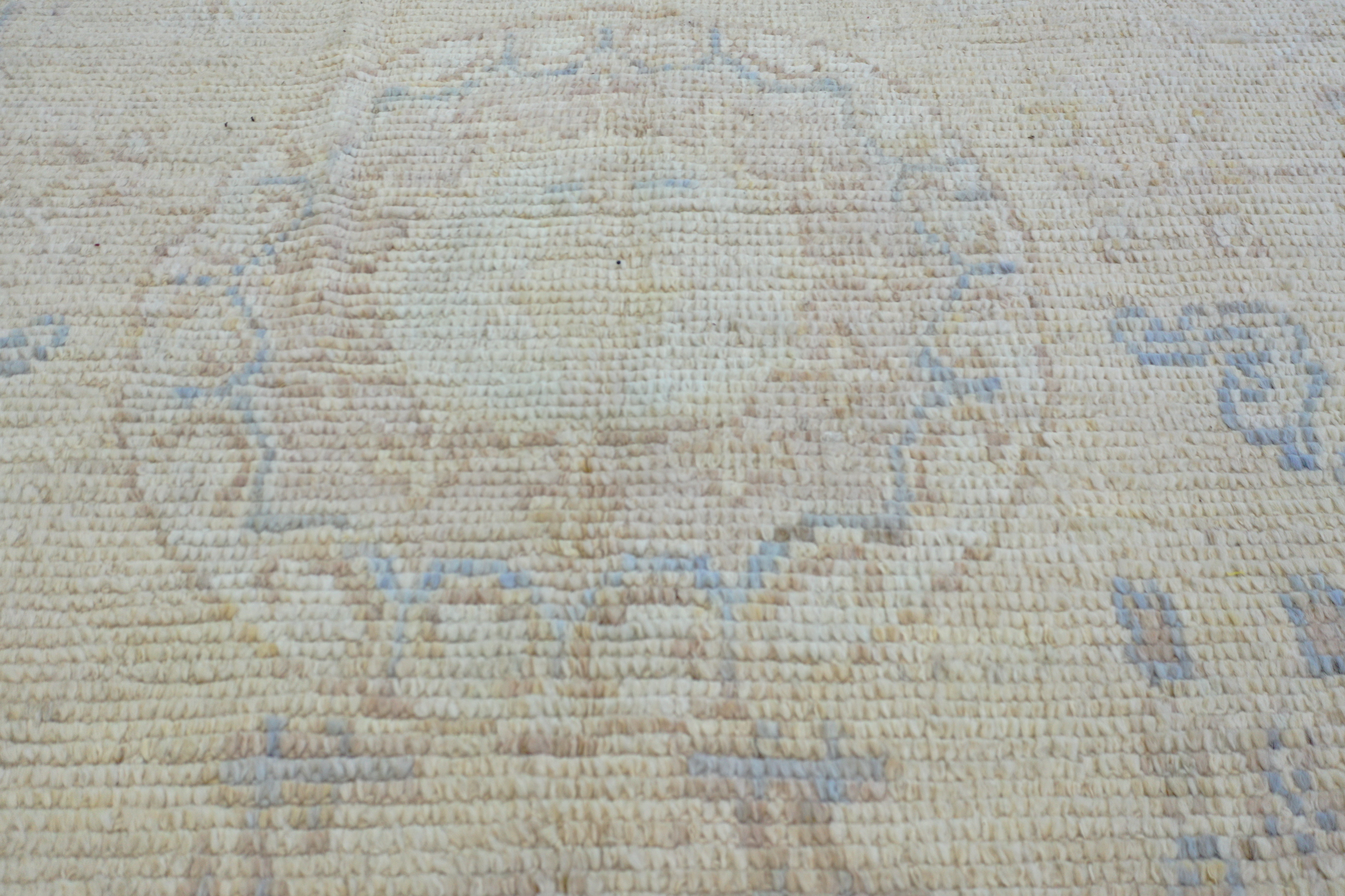 Beige Afghan Handmade — 3.88 x 2.84