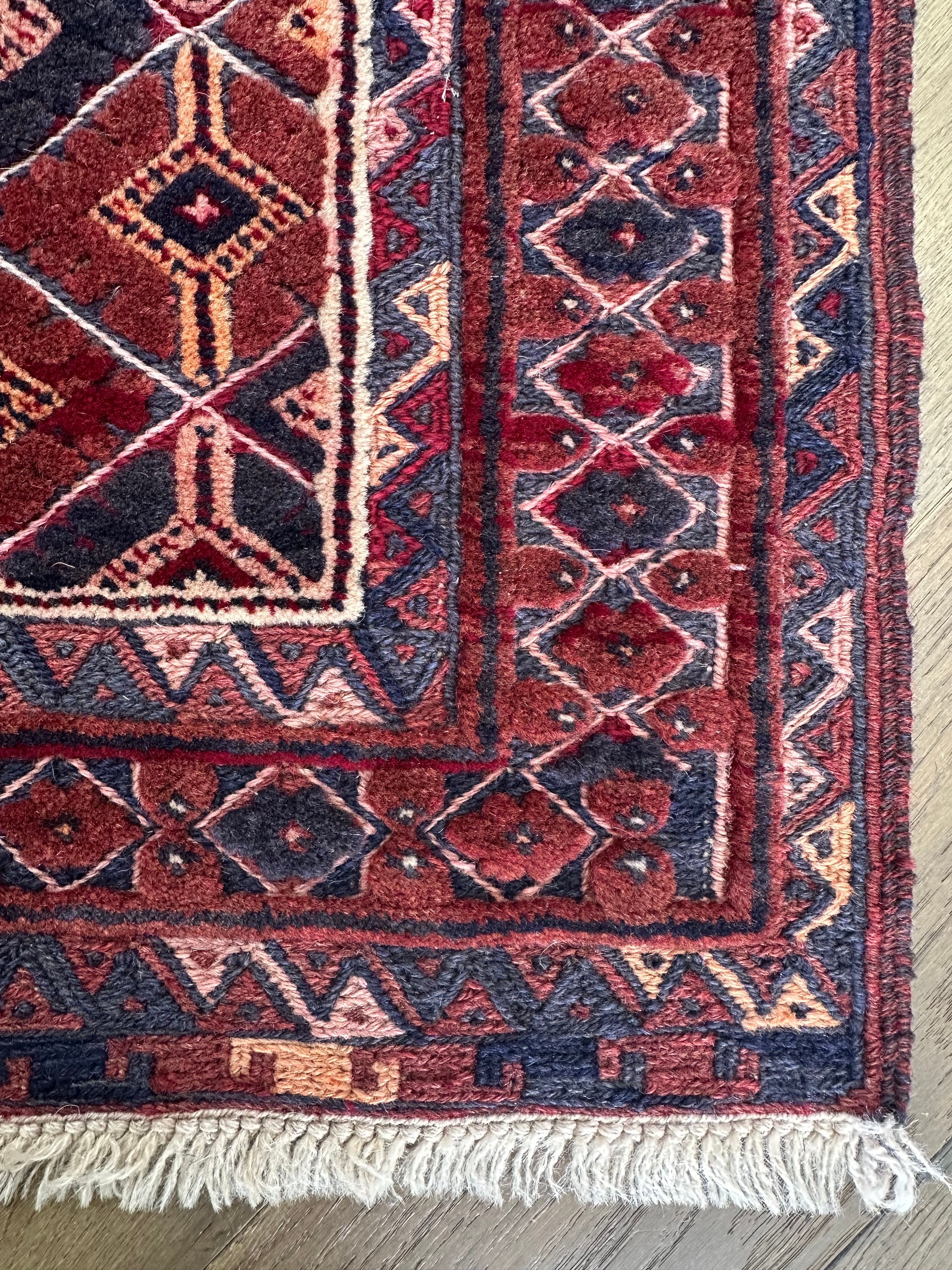HANDMADE AFGHAN MUSHWANI KILIM RUNNER | CM|
