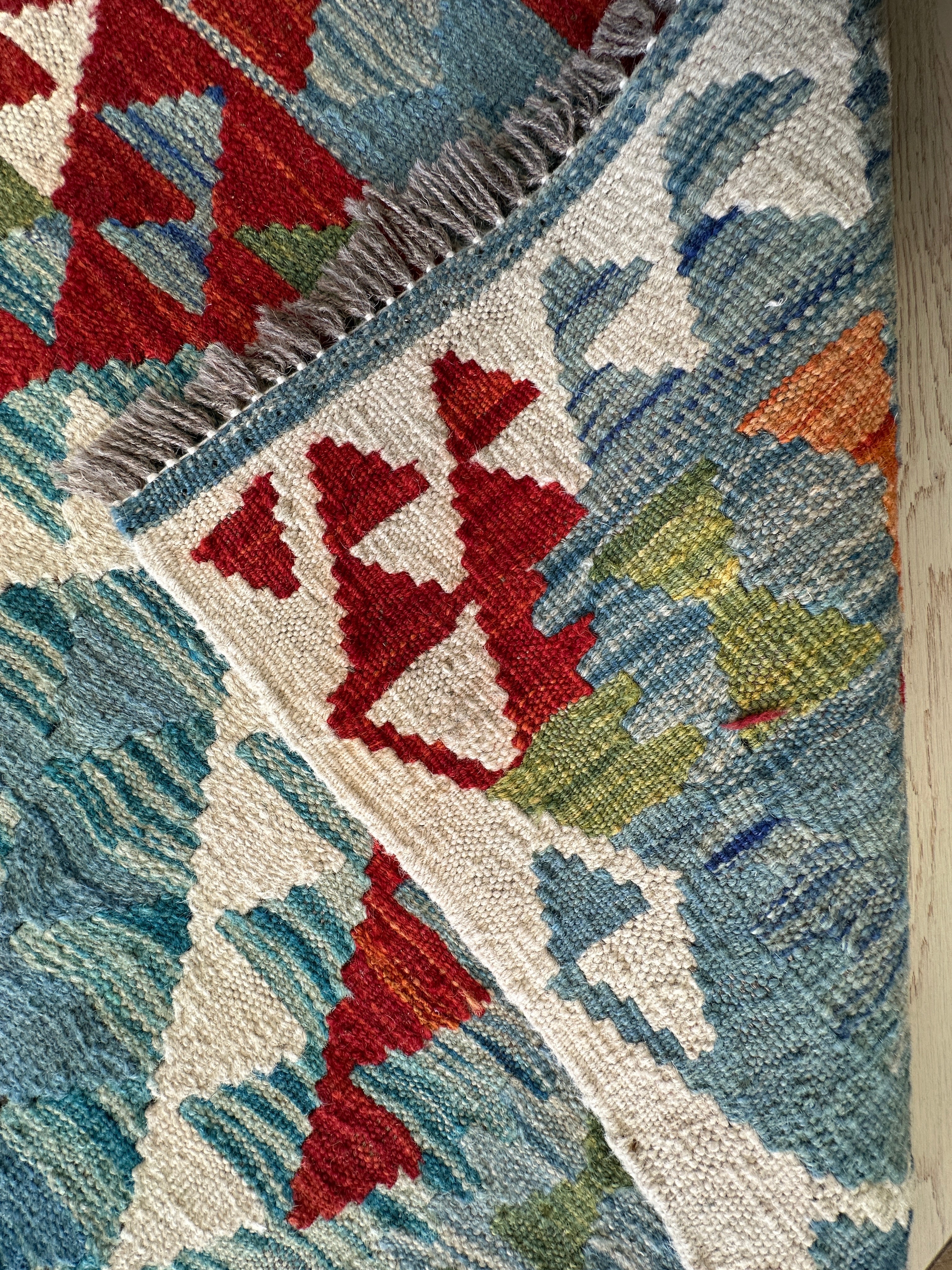 Afghan Kilim — 3.20 x 0.79