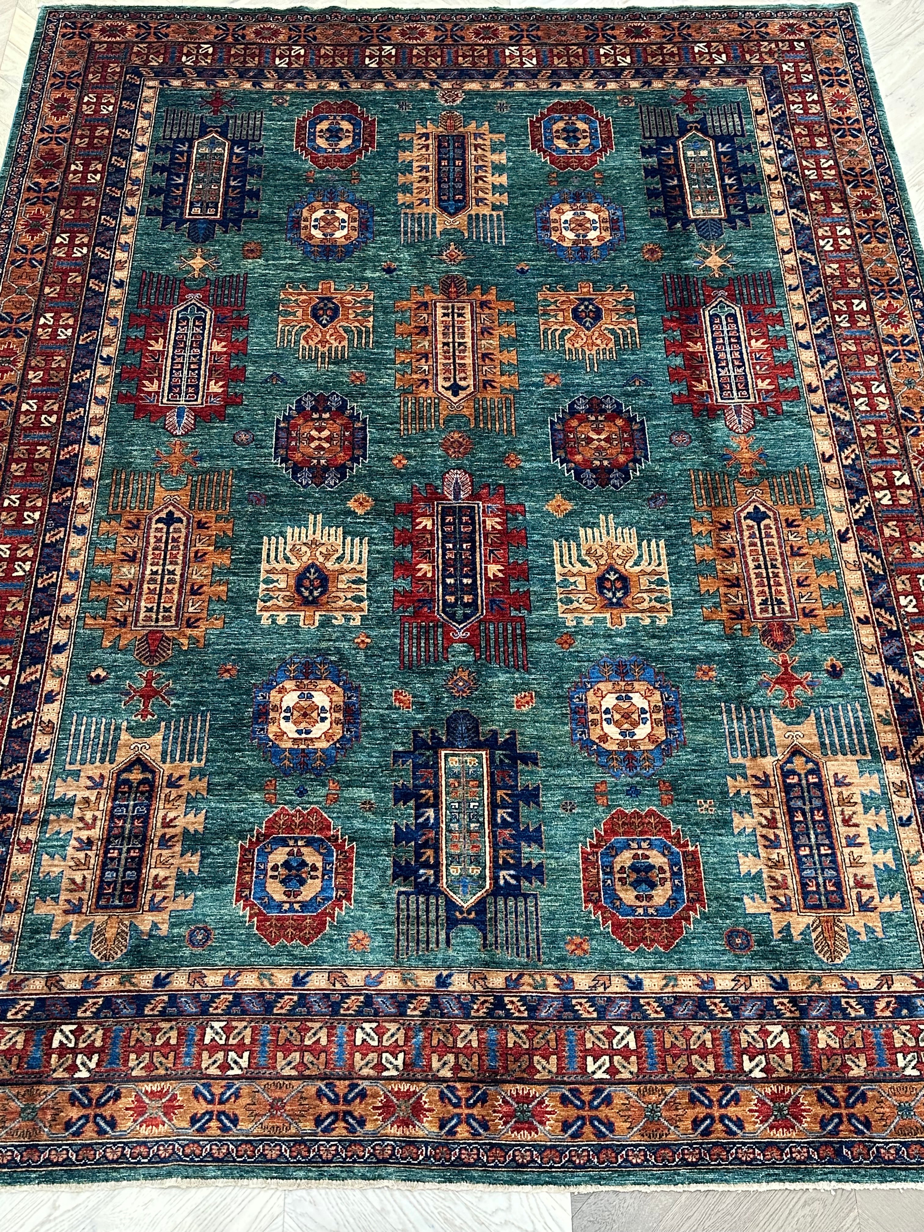 Chobi Afghan Handmade — 3.68 x 2.76