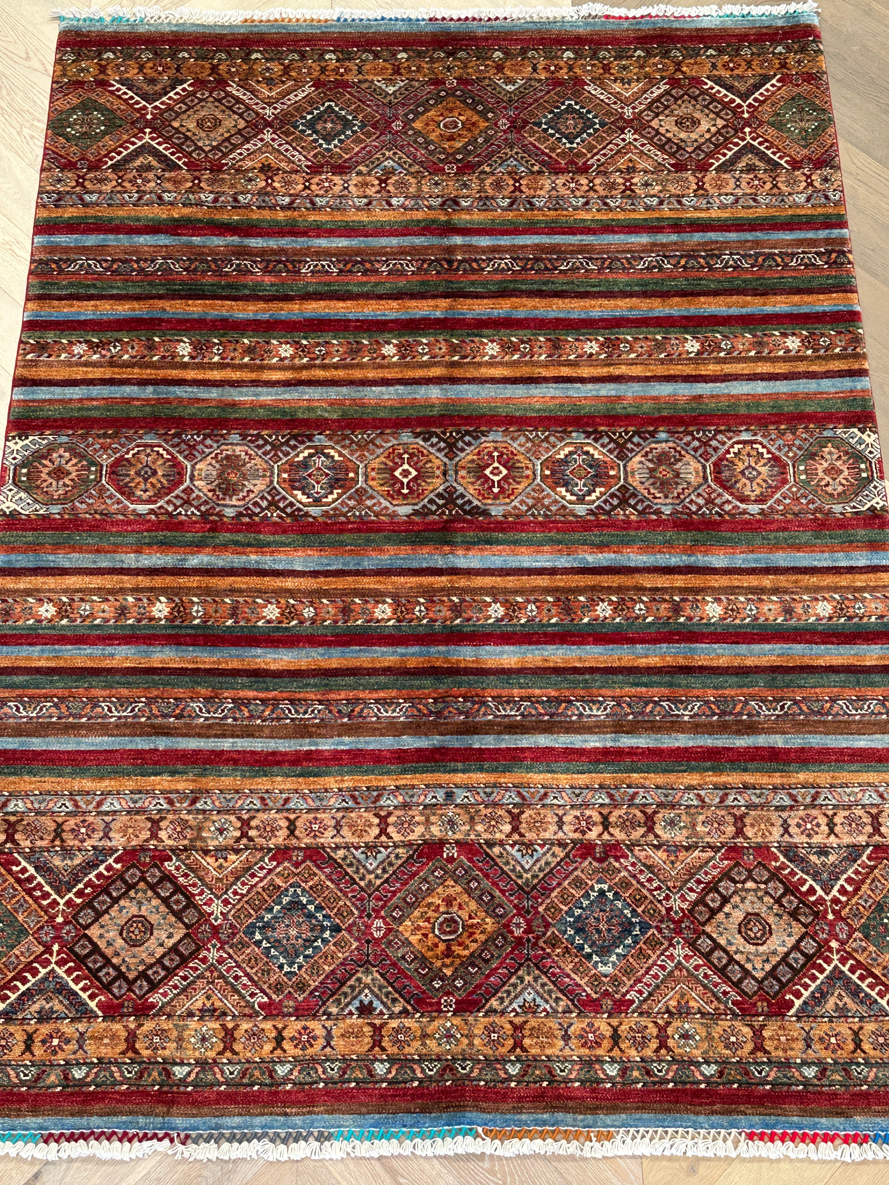 Chobi Afghan Handmade — 2.46 x 1.74