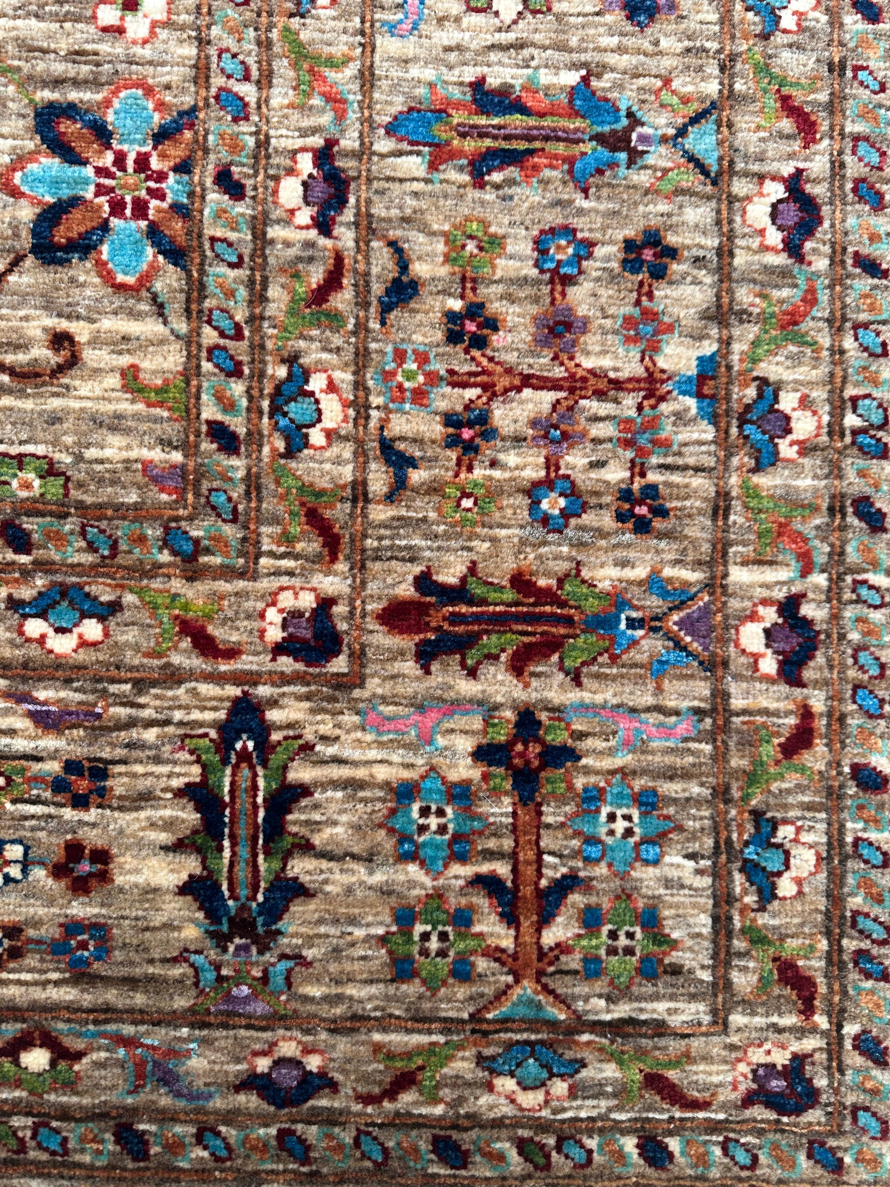 Afghan handmade rug,Chobi. Size:340x256j cm