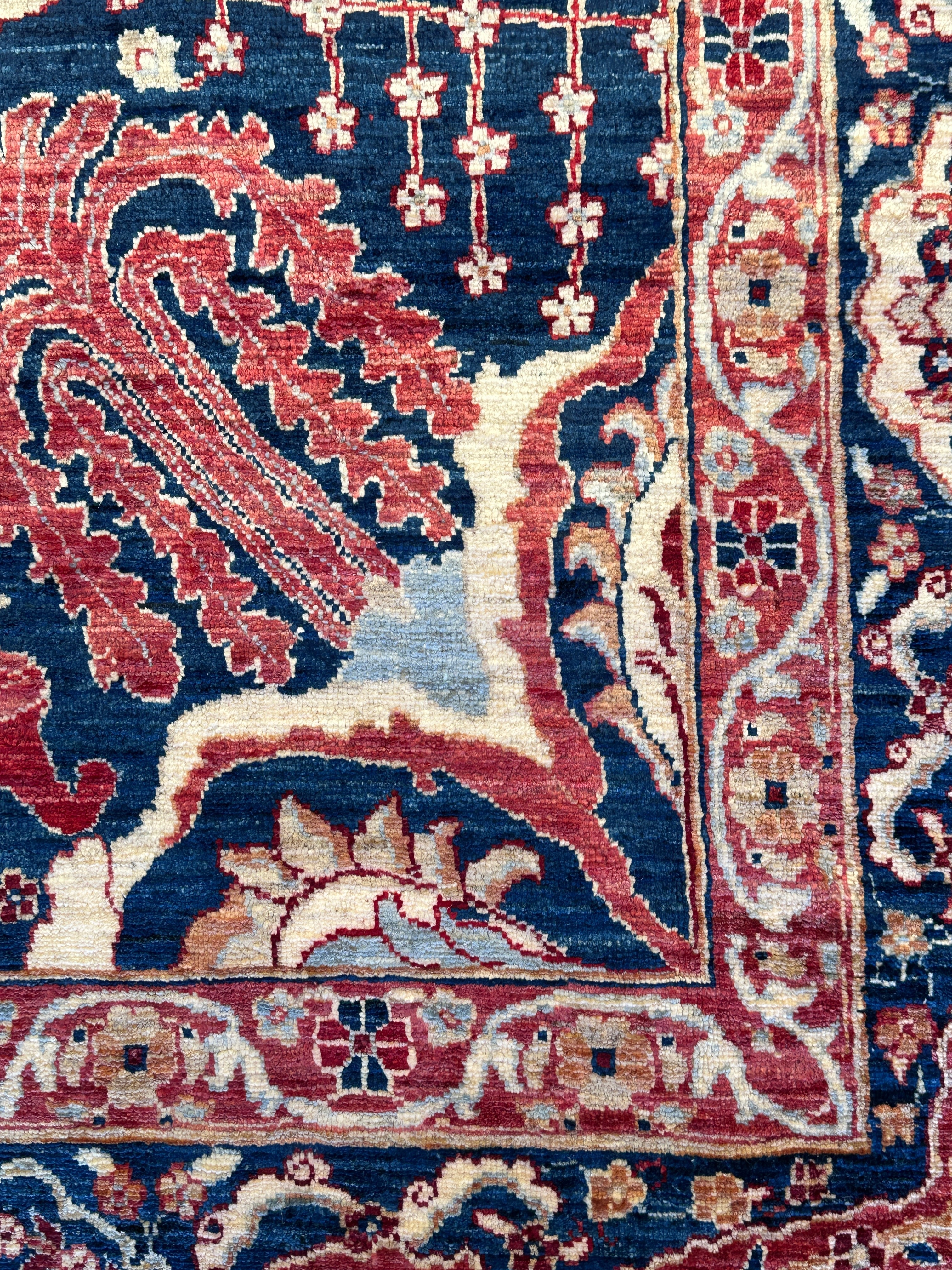 Afghan handmade rug,Chobi. Size:356x264cm