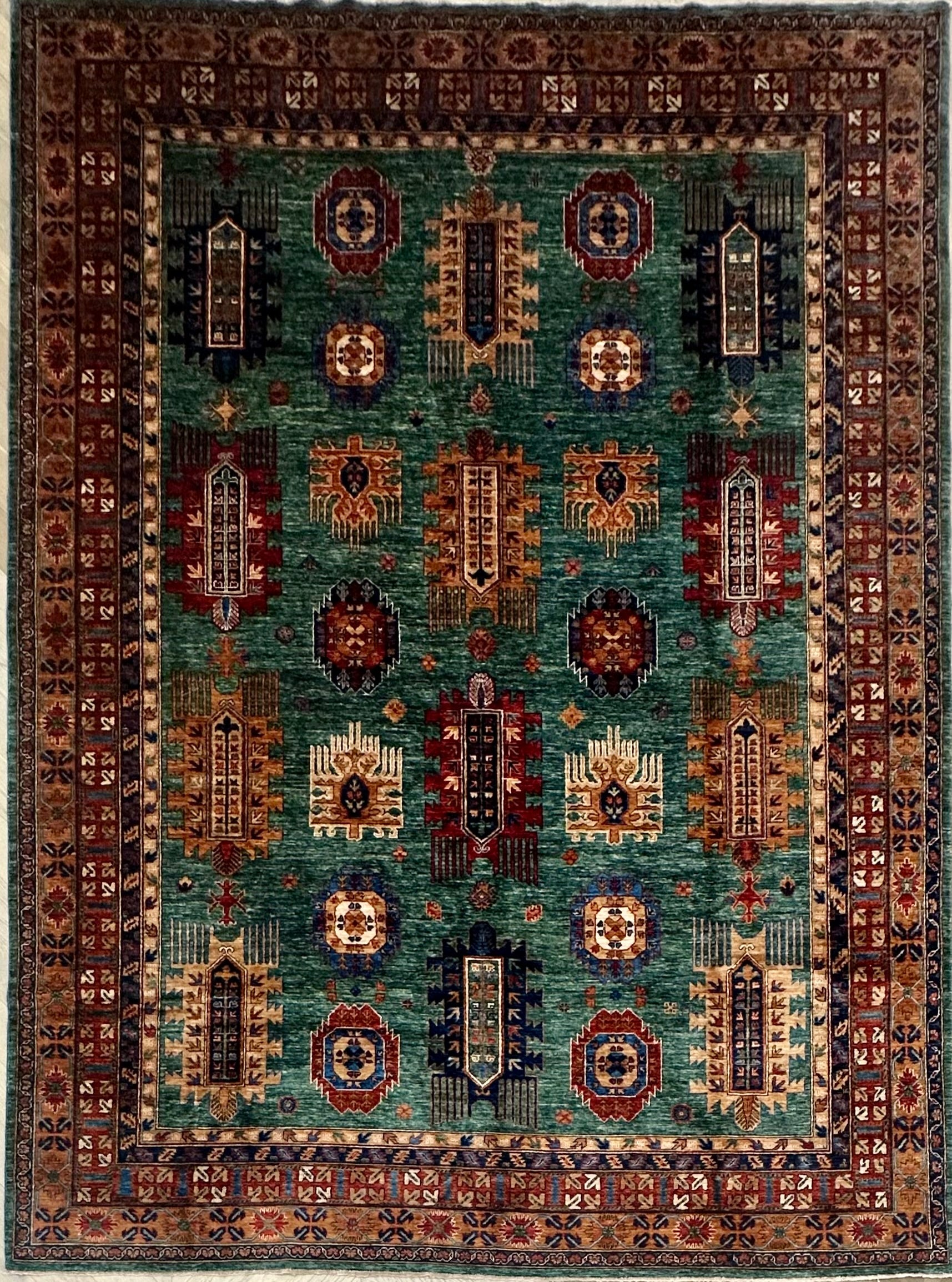 Chobi Afghan Handmade — 3.68 x 2.76