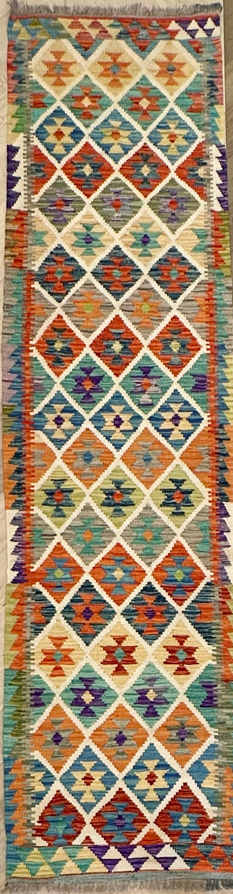 Afghan Kilim — 3.05 x 0.75