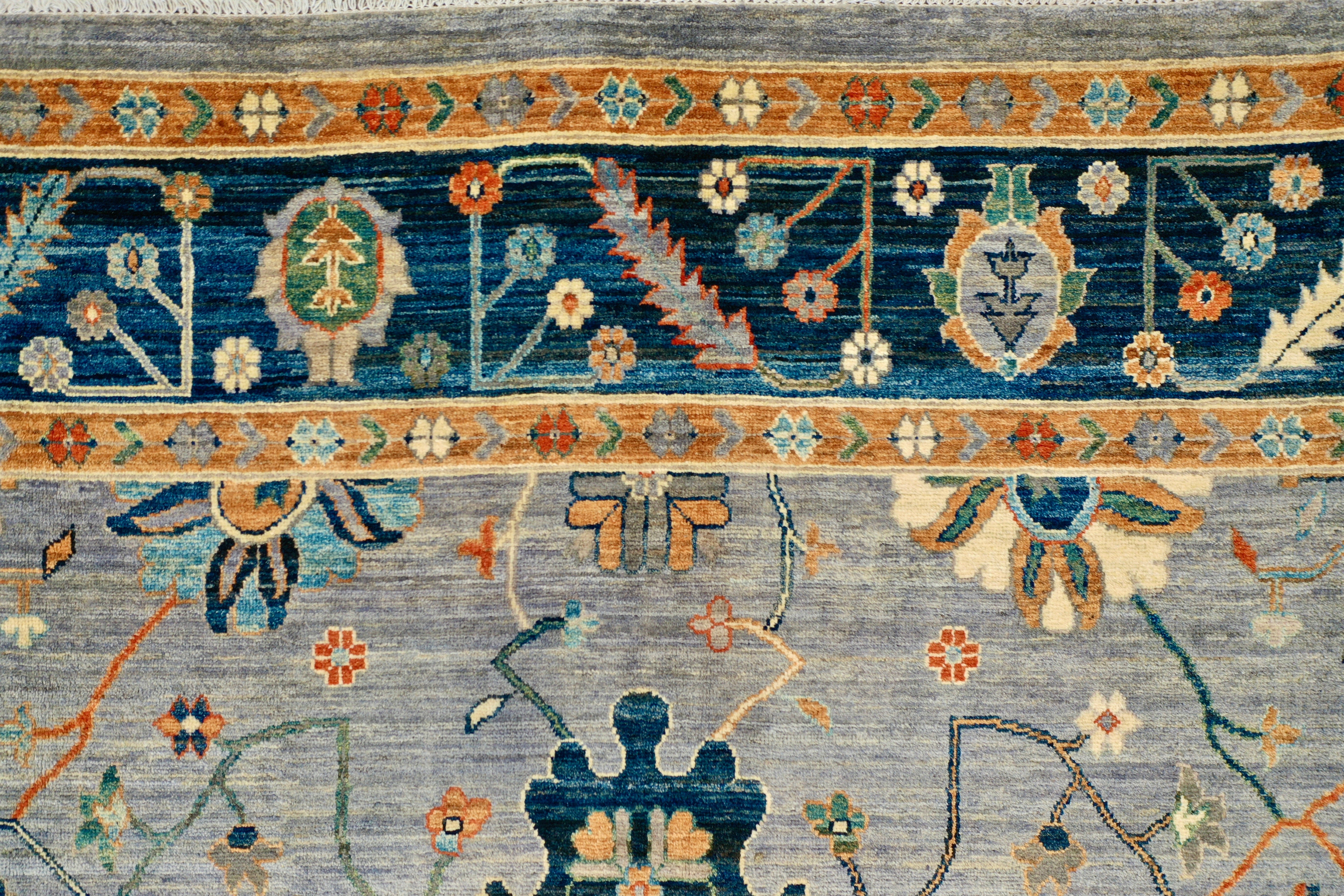 mid century Oushak rug 310x425