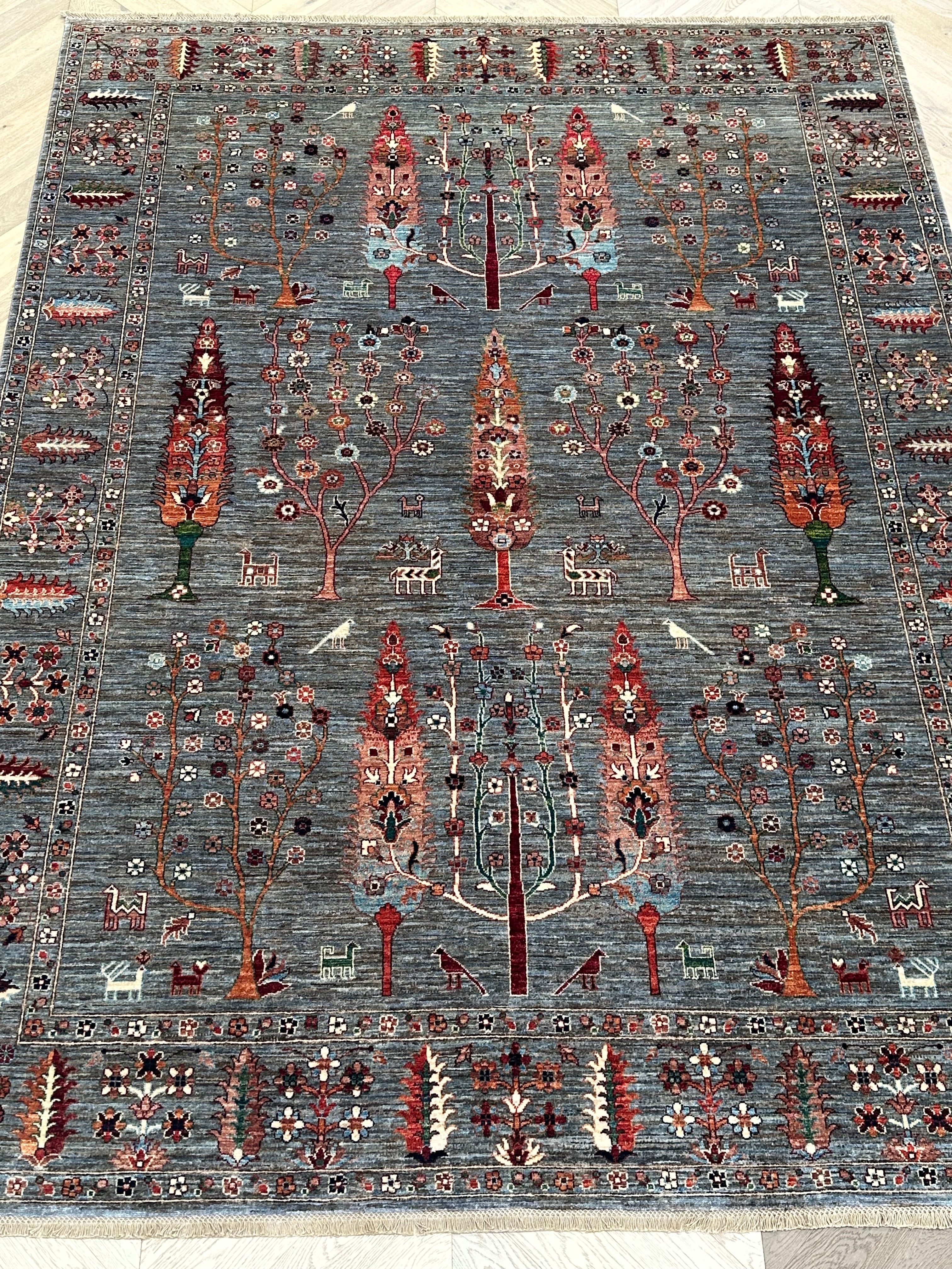 Afghan handmade rug,Chobi. Size:331x249cmk