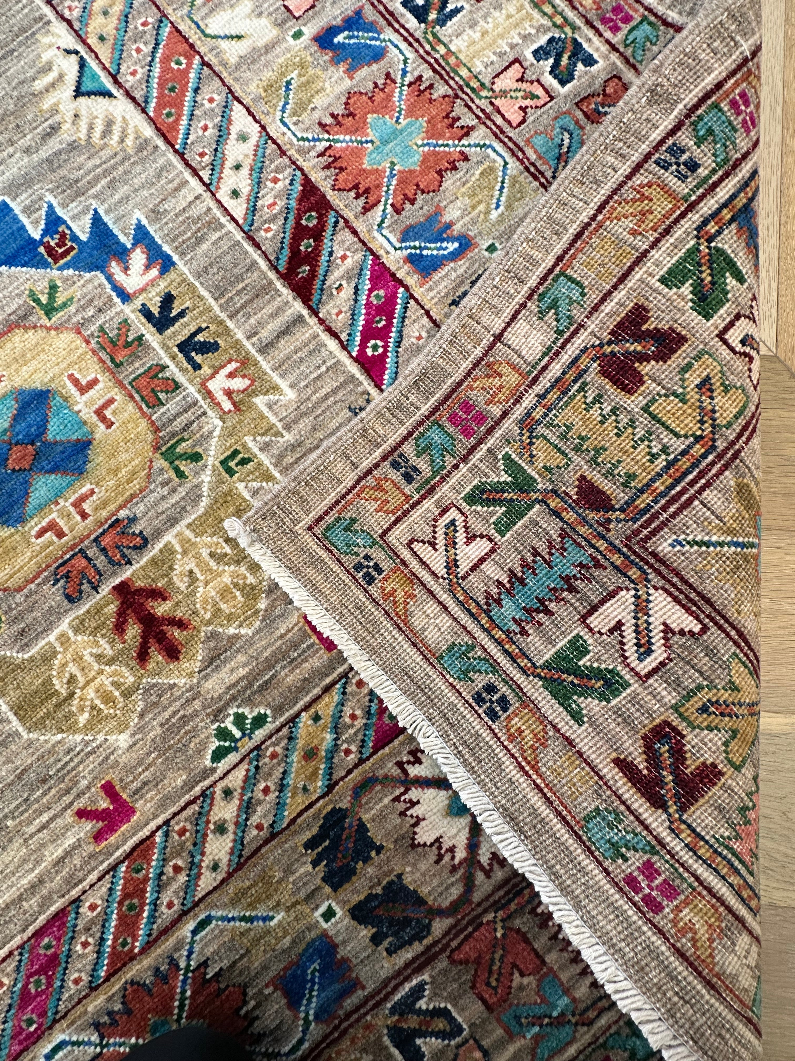 Afghan handmade rug,Chobi. Size:351x252 cm