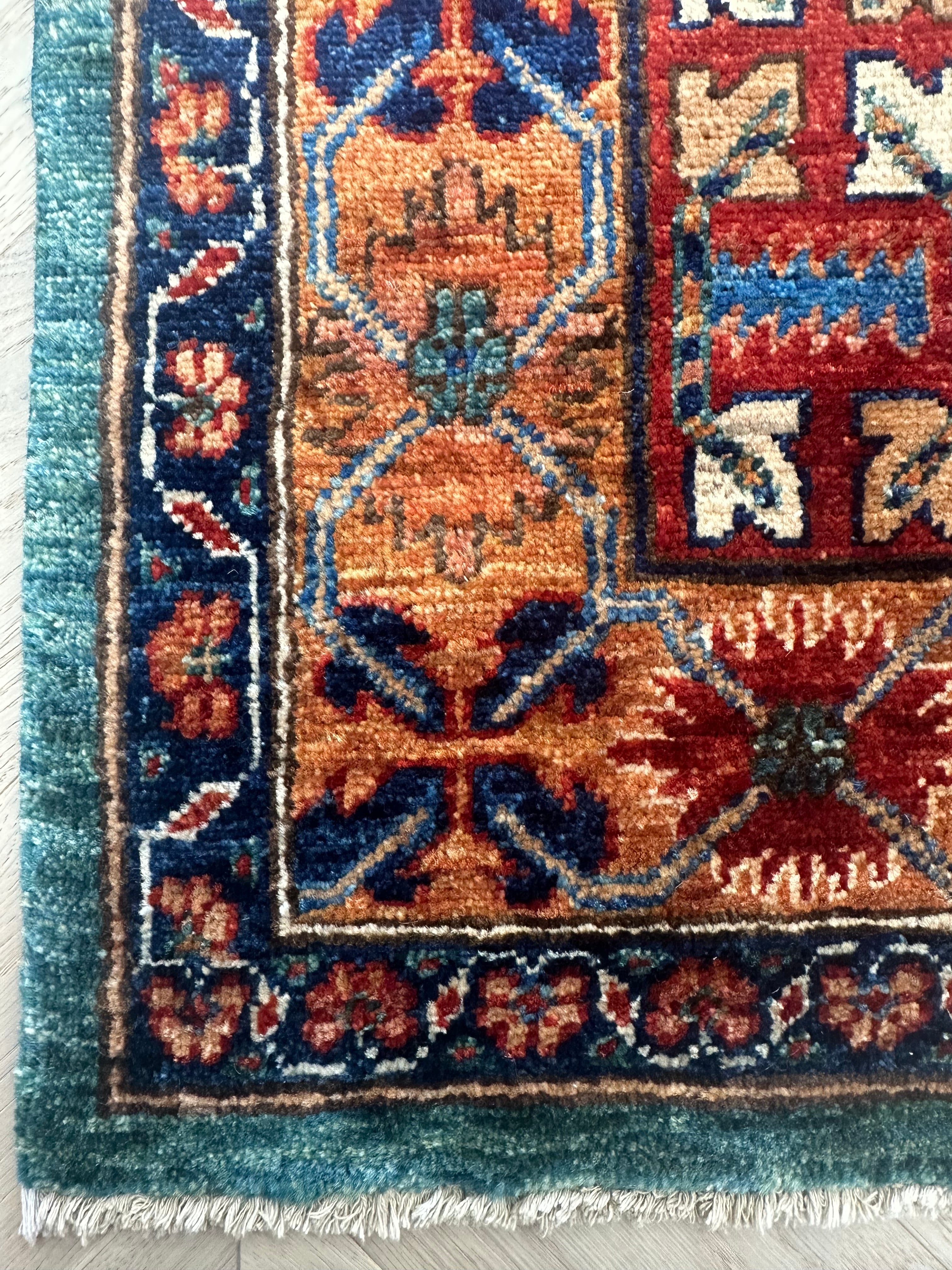 Chobi Afghan Handmade — 3.68 x 2.76
