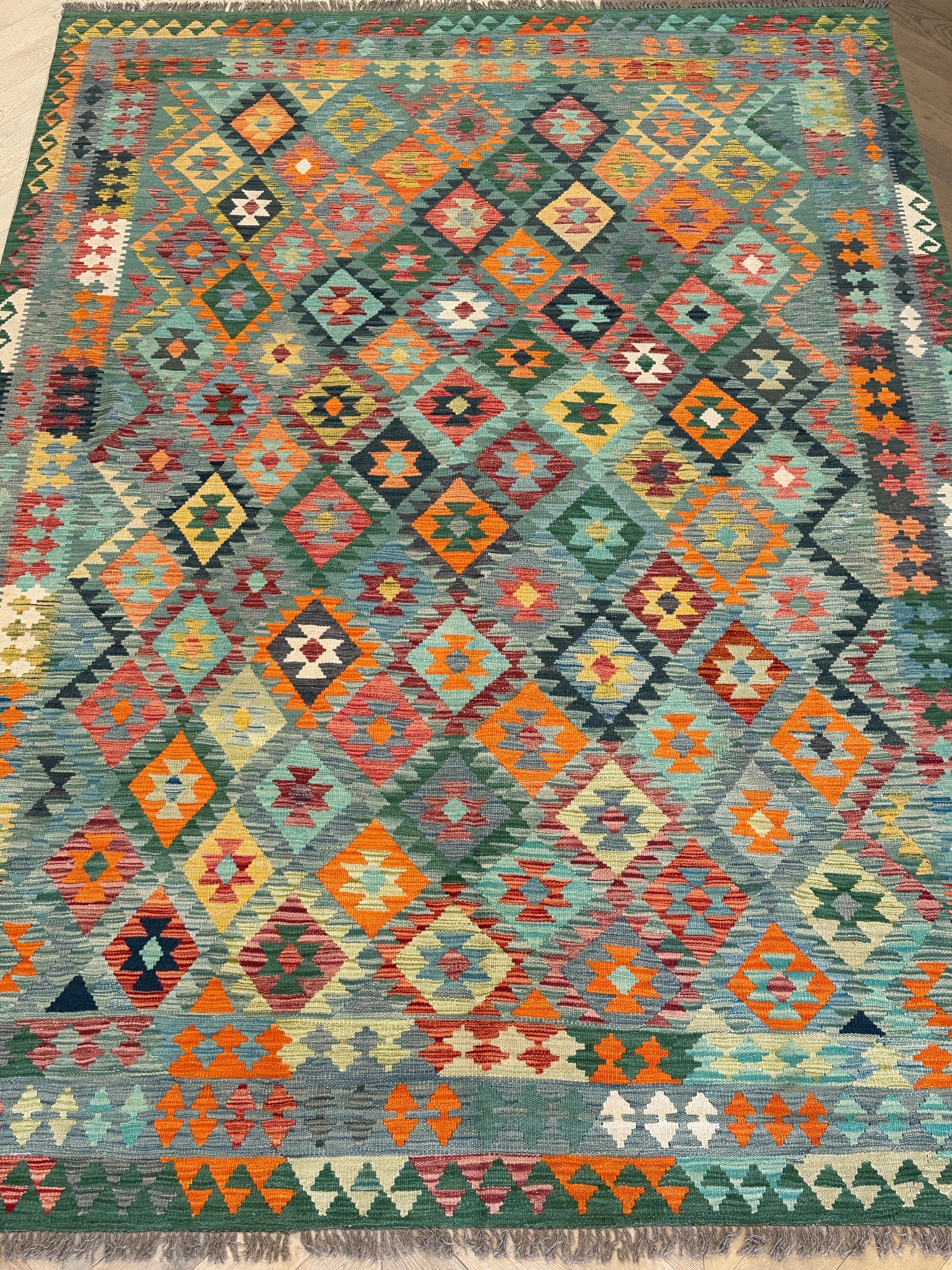 Afghan Kilim — 3.55 x 2.50