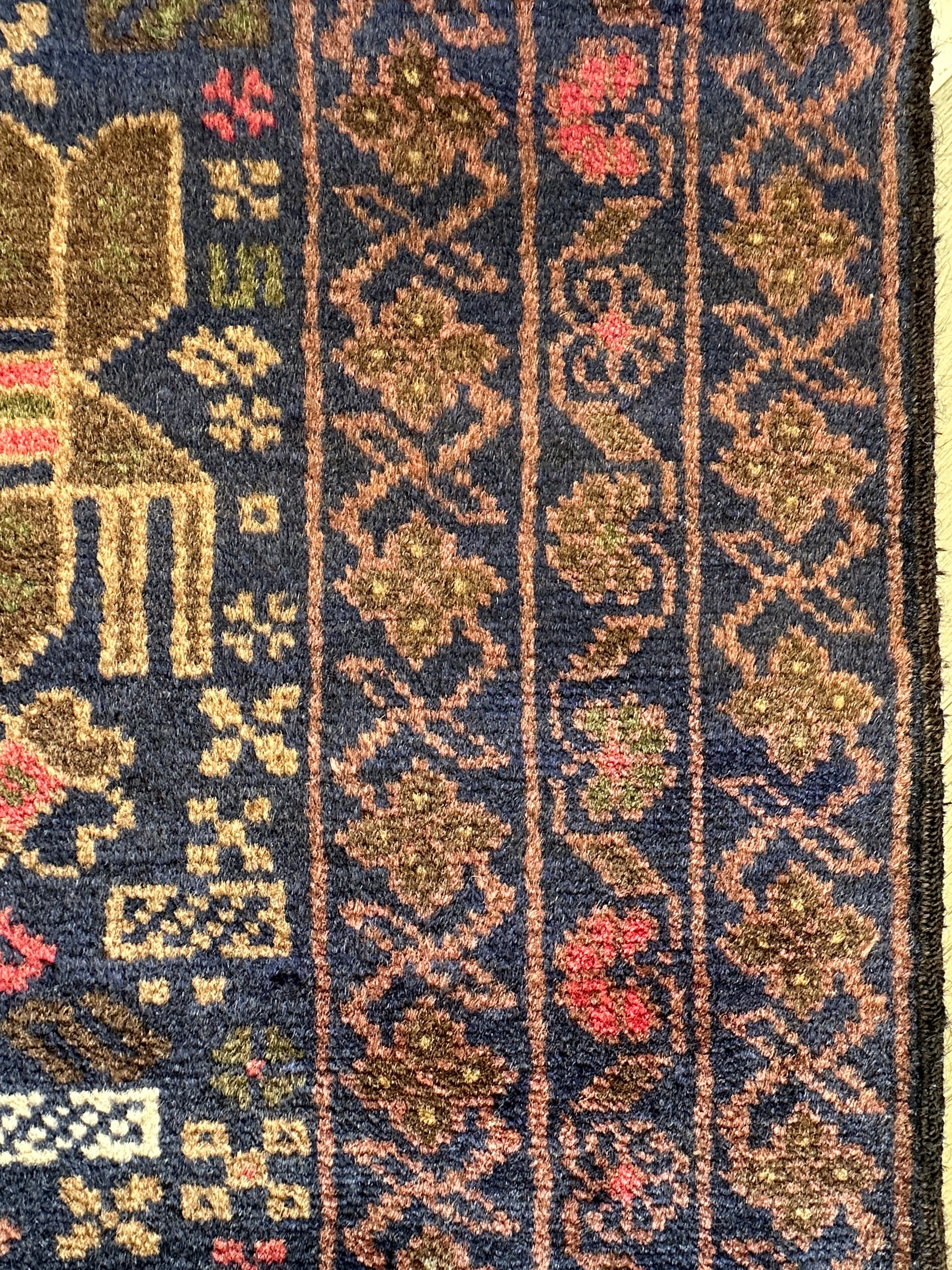 Chobi Afghan Handmade — 2.91 x 0.85