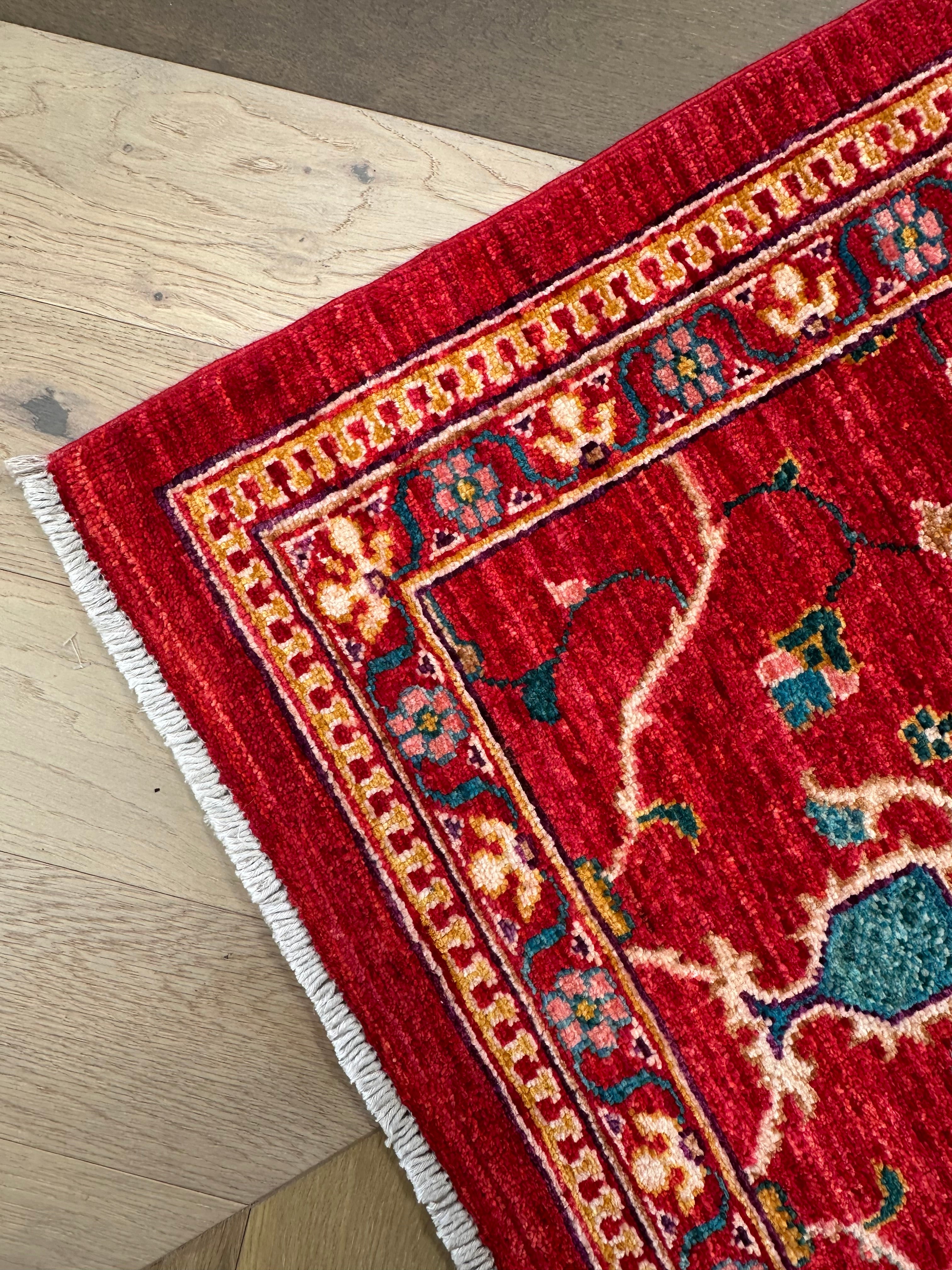 Afghan handmade rug,Chobi. Size:282x199 cm