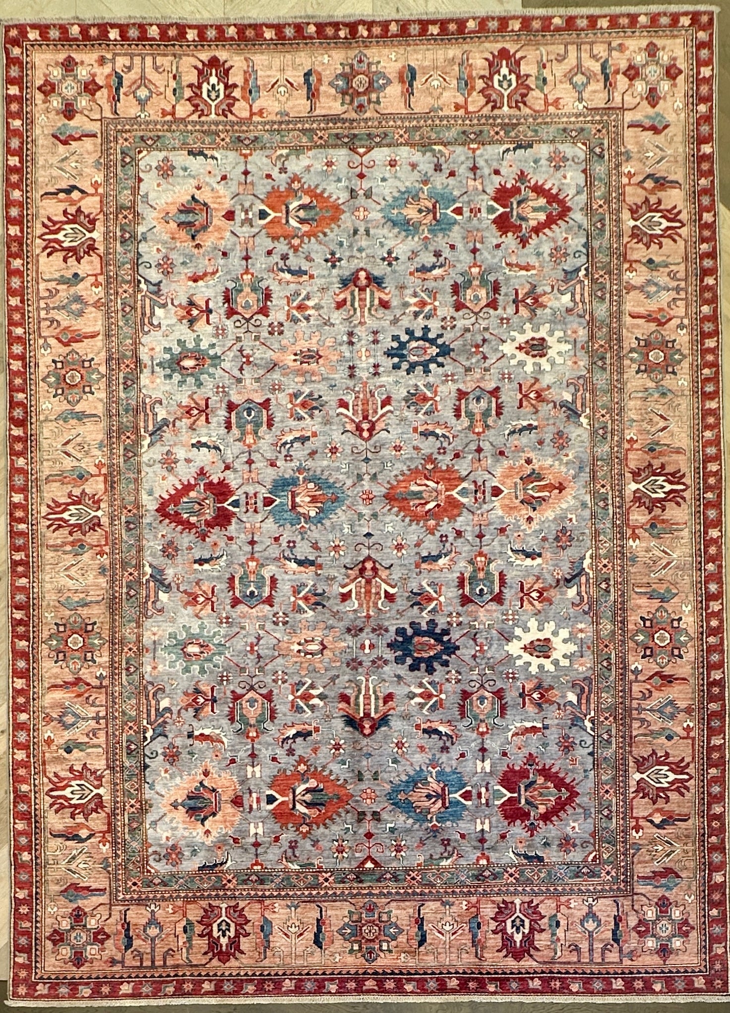 Chobi Afghan Handmade — 3.69 x 2.69
