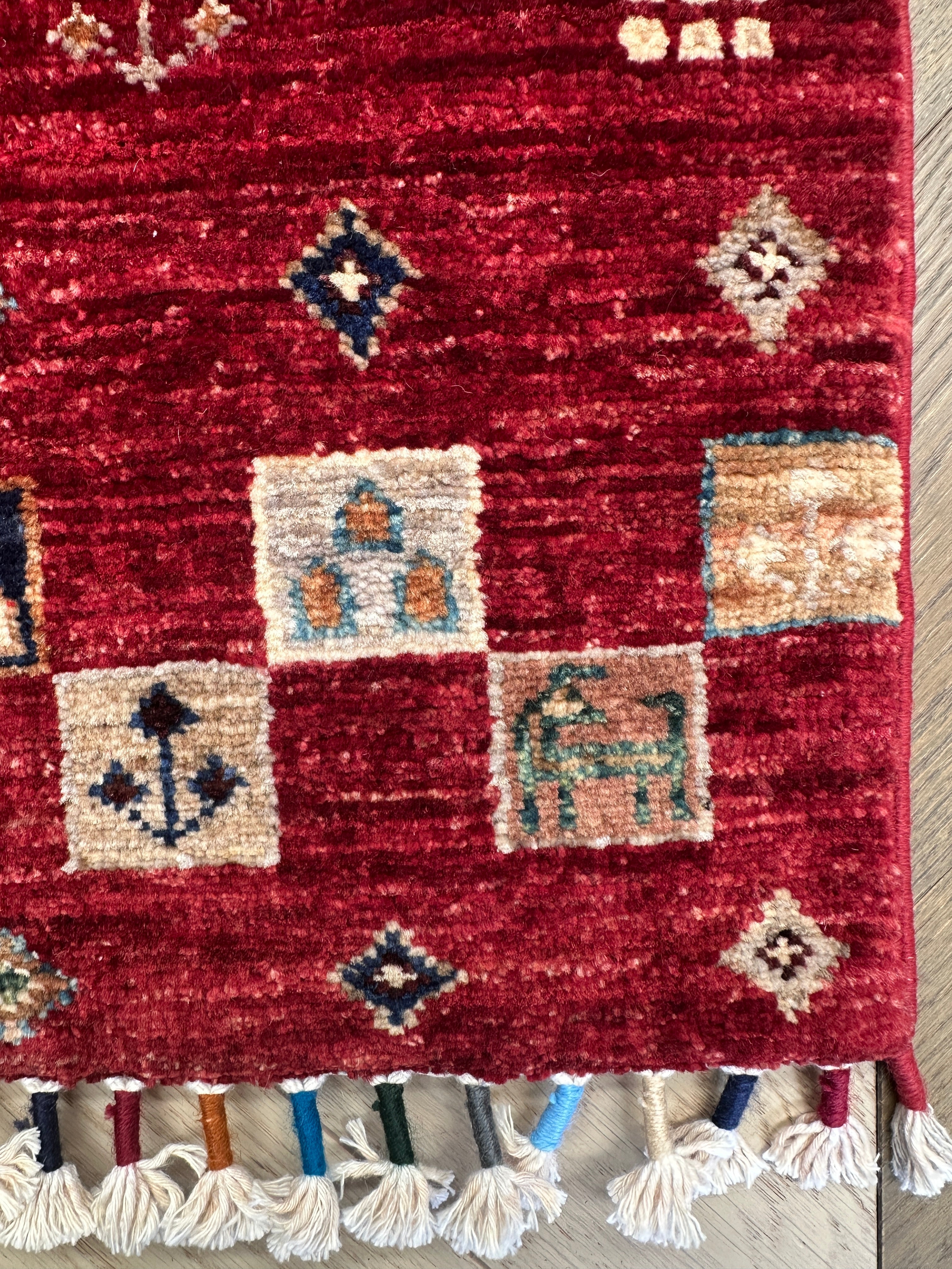 Chobi Afghan Handmade — 2.08 x 1.53