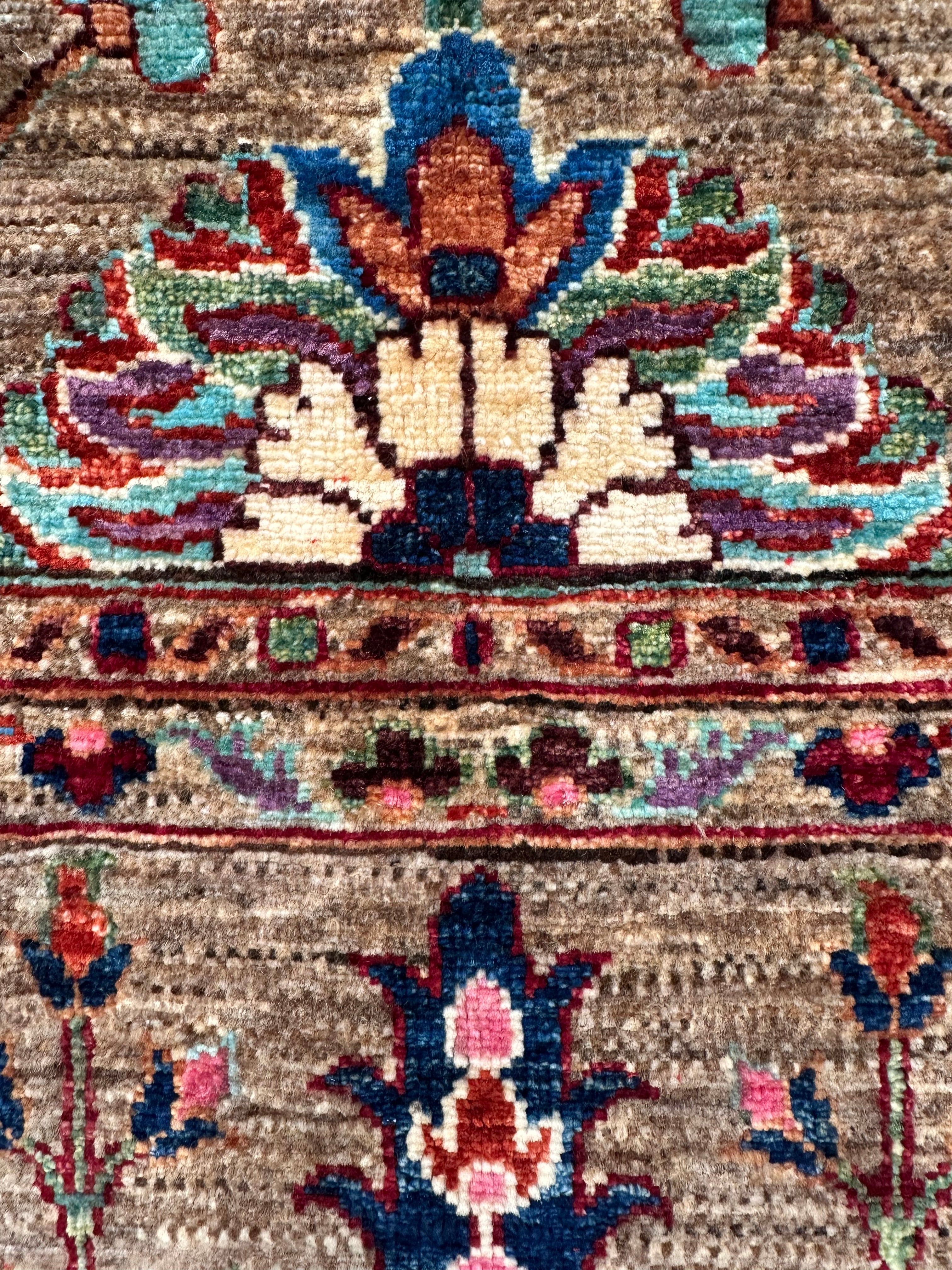 Chobi Afghan Handmade — 3.72 x 2.53
