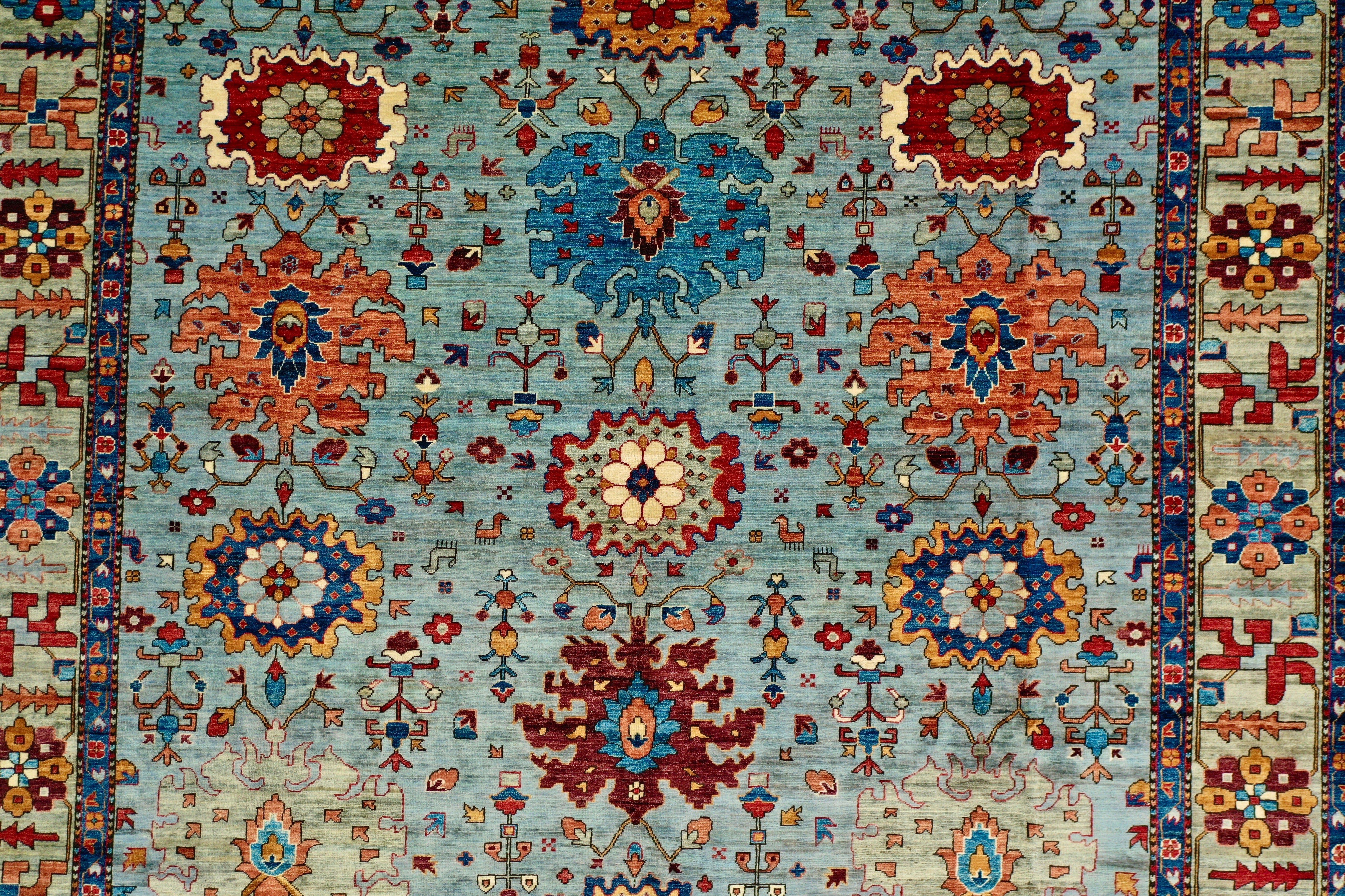Chobi mid century rug 301x423cm