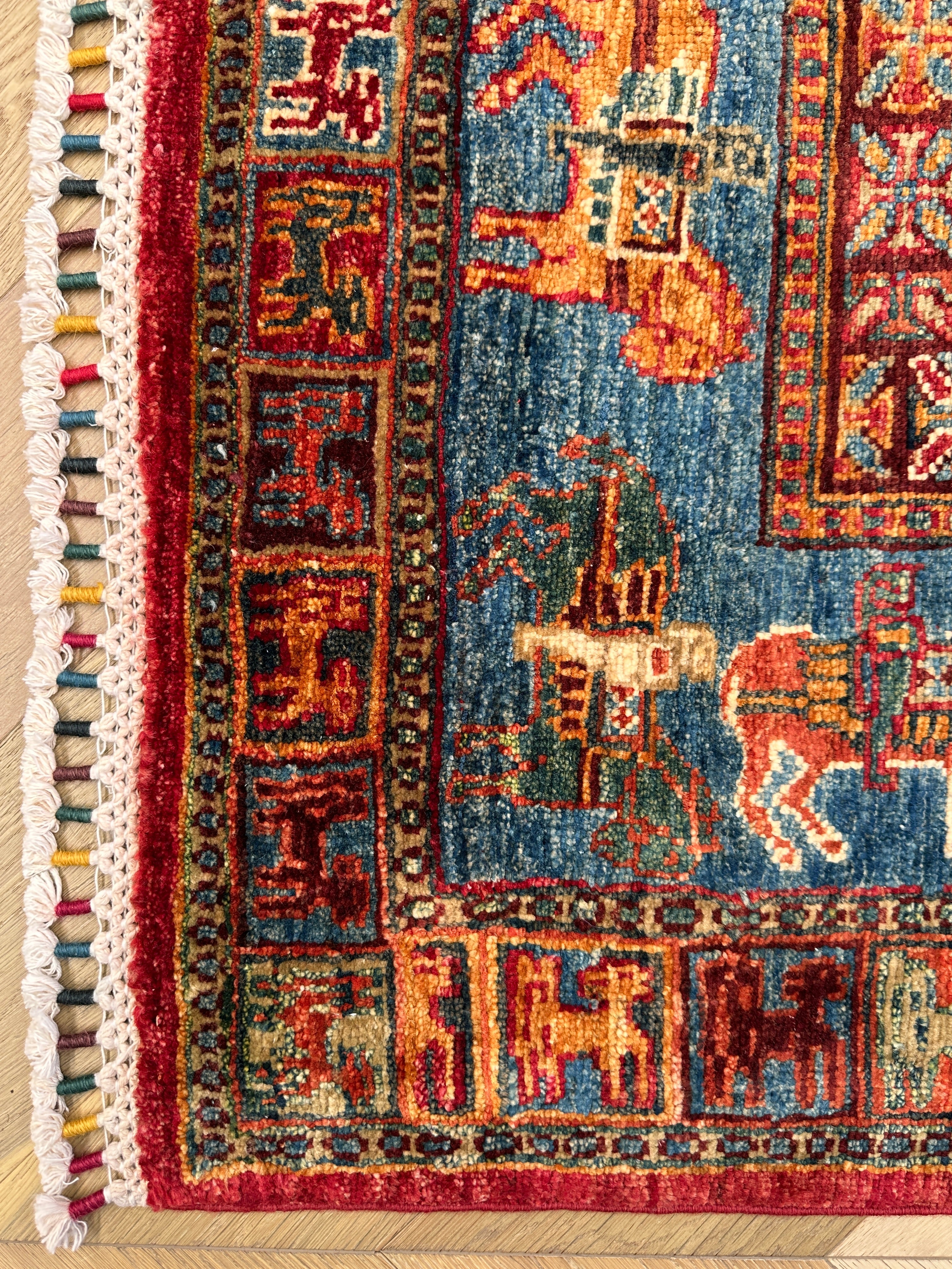 Afghan handmade rug,Chobi . Size: 260x184 cm