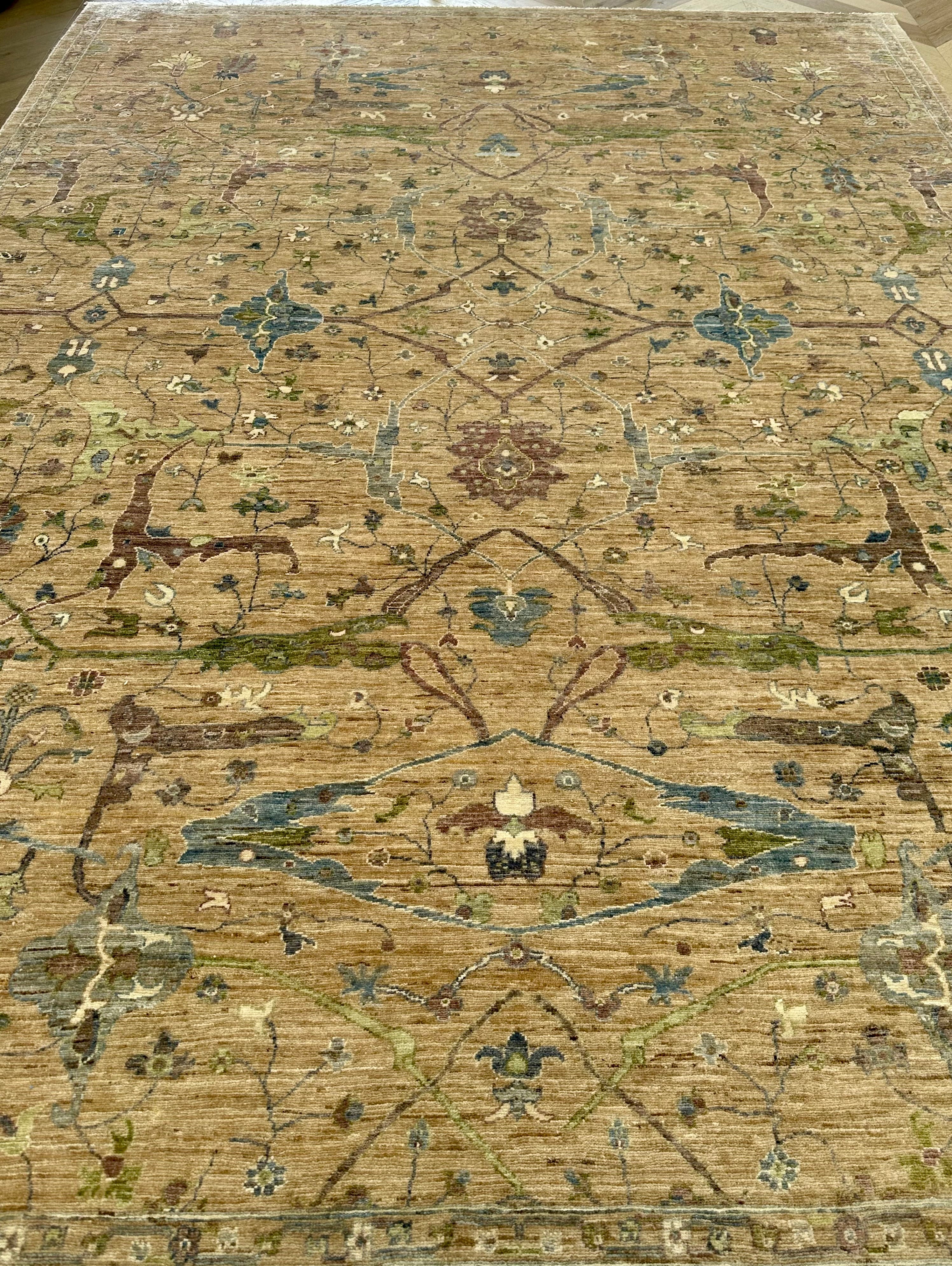 Afghan handmade rug,Chobi. Size:362x267 cm